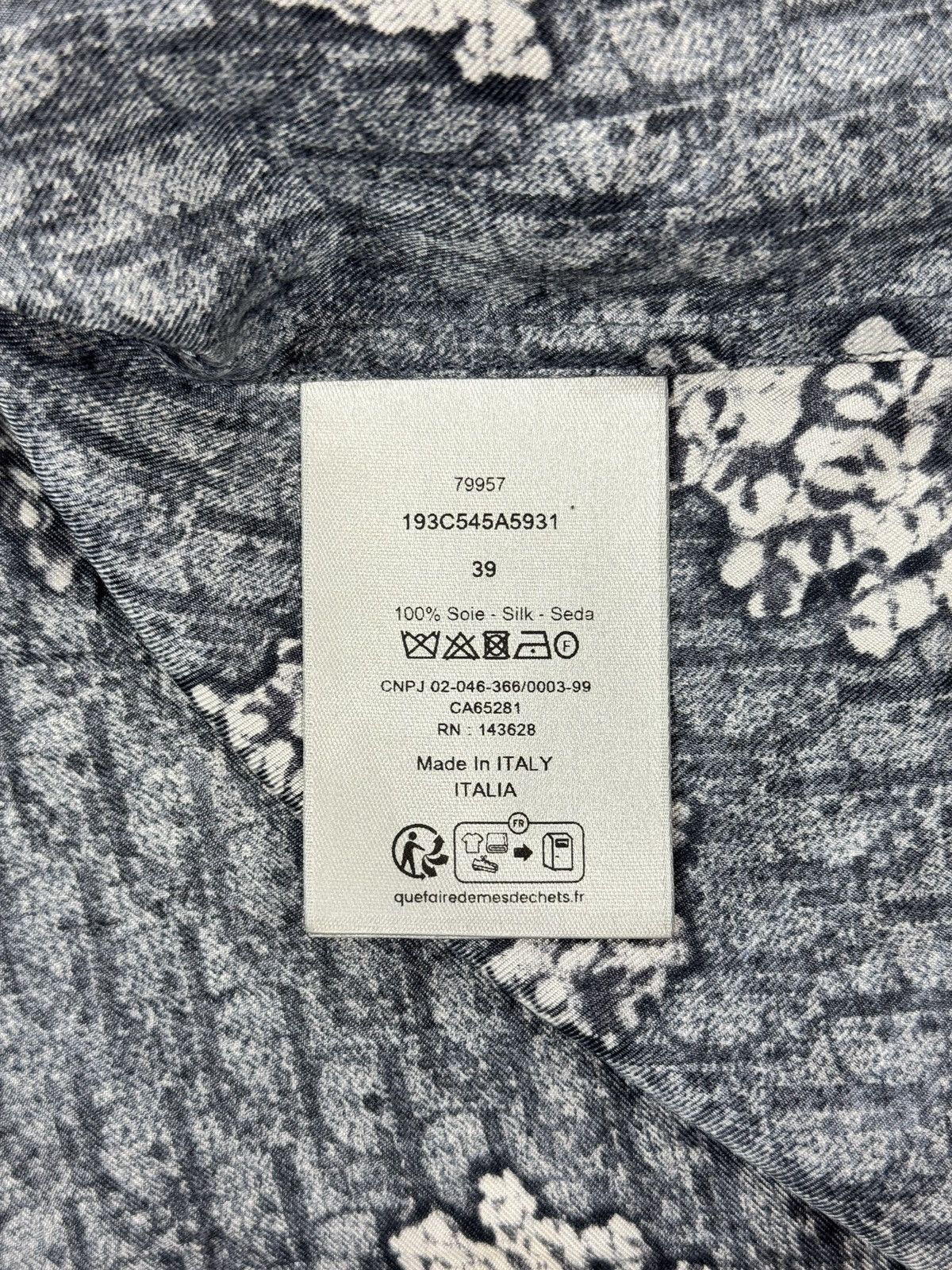 Dior OBLIQUE PRINT SILK SHIRT Size US L / EU 52-54 / 3 - 5 Thumbnail