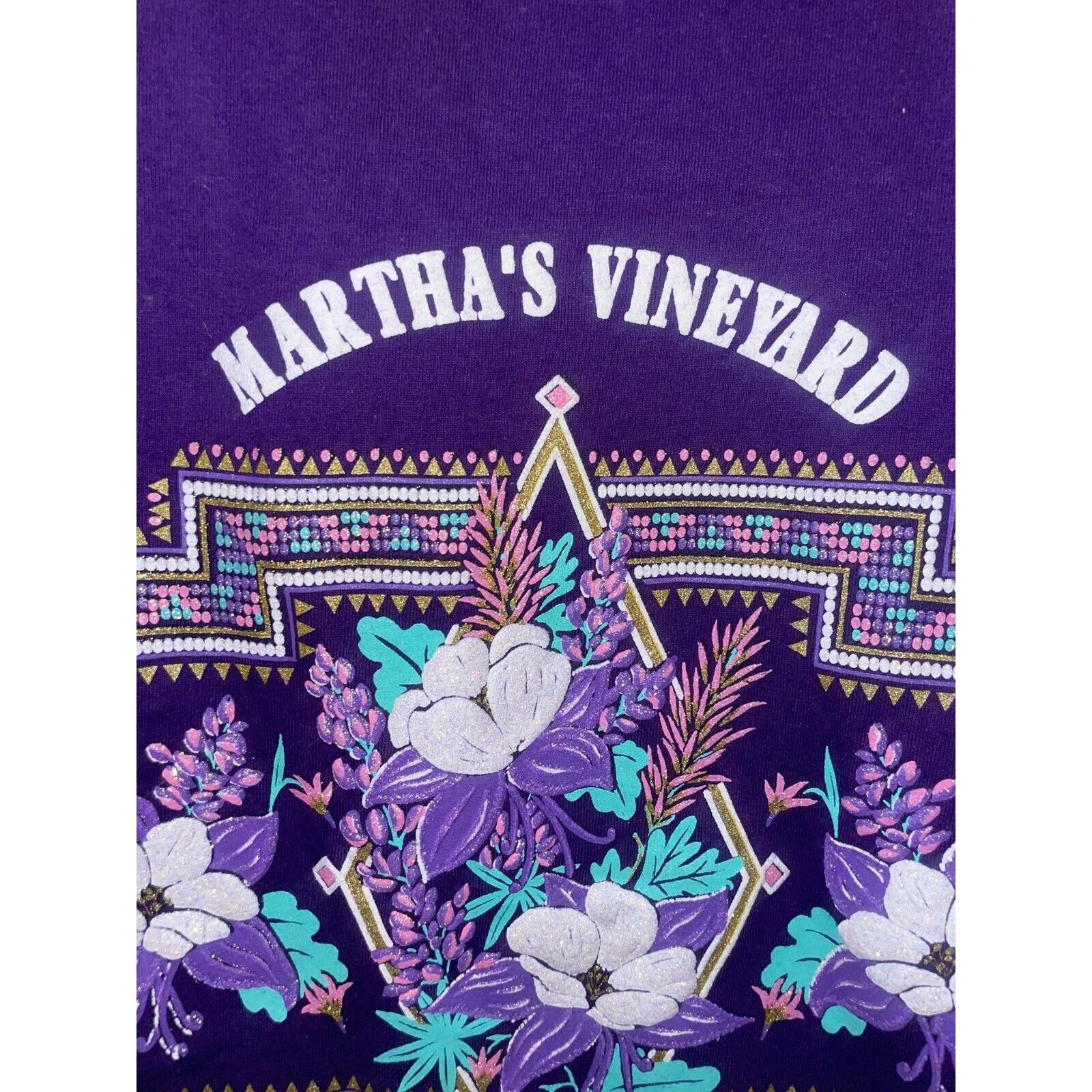 Jerzees Vintage Marthas Vineyard Shirt Wildflowers 90s Tee VTG M Size US M / EU 48-50 / 2 - 3 Thumbnail