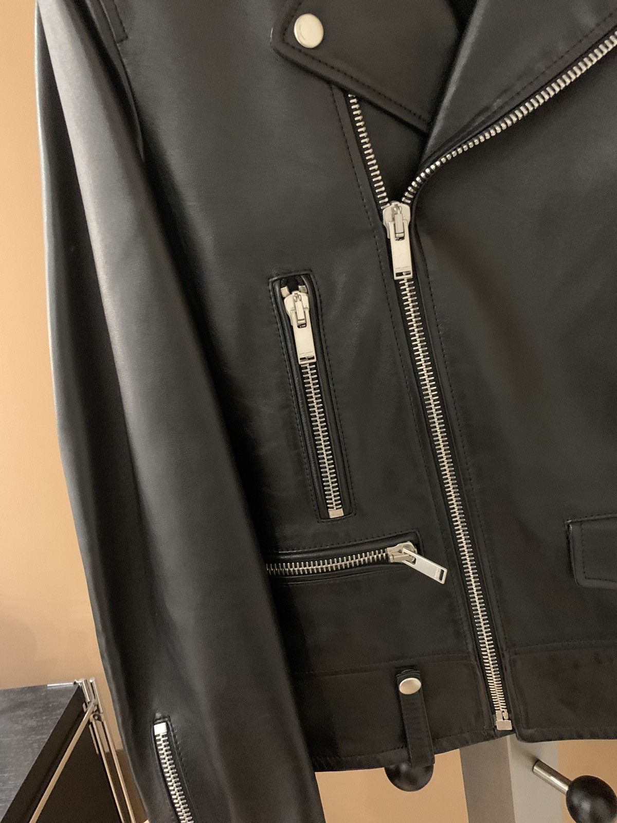 Saint Laurent Paris Saint Laurent 2021SS Lambskin L01 leather jacket Size US S / EU 44-46 / 1 - 4 Thumbnail