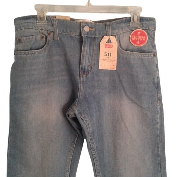 Levi's Levis 511 W29 L29 Mens 18 Reg Slim Blue Jeans Stretch Denim Size US 29 - 2 Thumbnail