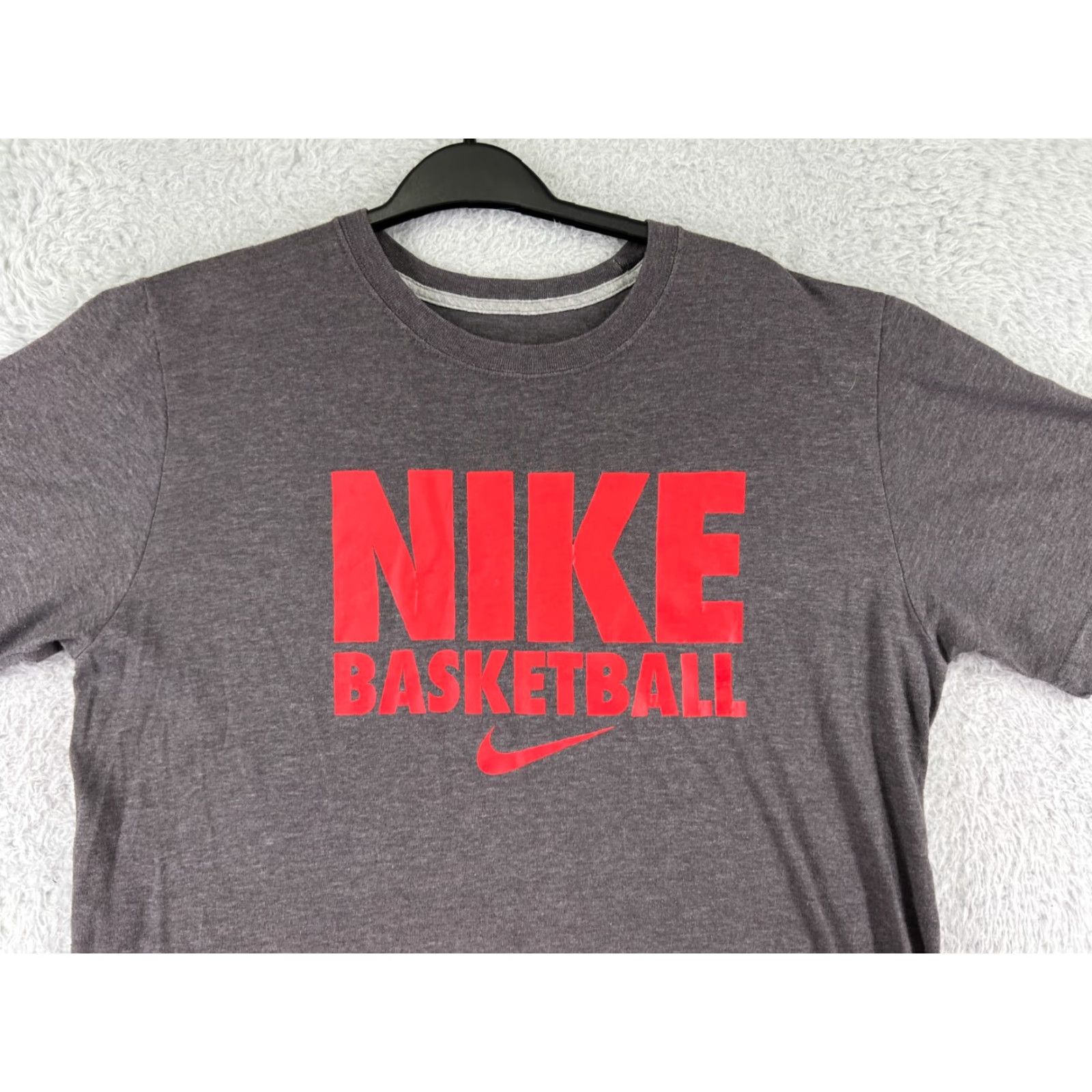Nike Nike Dri-Fit Shirt Mens Large Gray Logo Print Cotton Crew Neck Size US L / EU 52-54 / 3 - 5 Thumbnail
