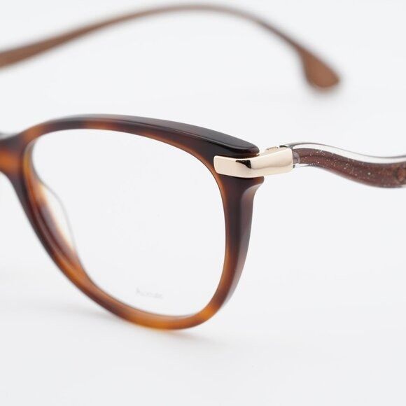 Jimmy Choo Jimmy Choo JC258 0086 00 Eyeglasses Havana/Gold 54mm Cat Eye Size ONE SIZE - 2 Thumbnail