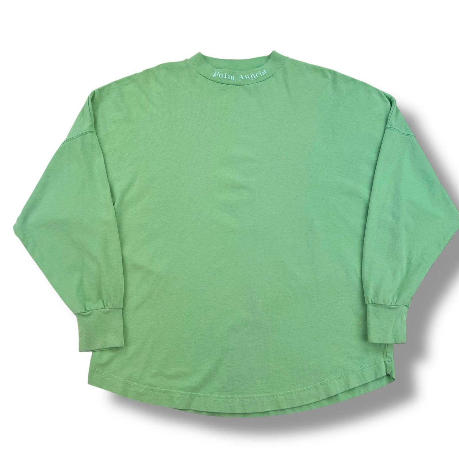 Palm Angels Palm Angels Green Long Sleeve T Shirt Size US S / EU 44-46 / 1 - 2 Thumbnail