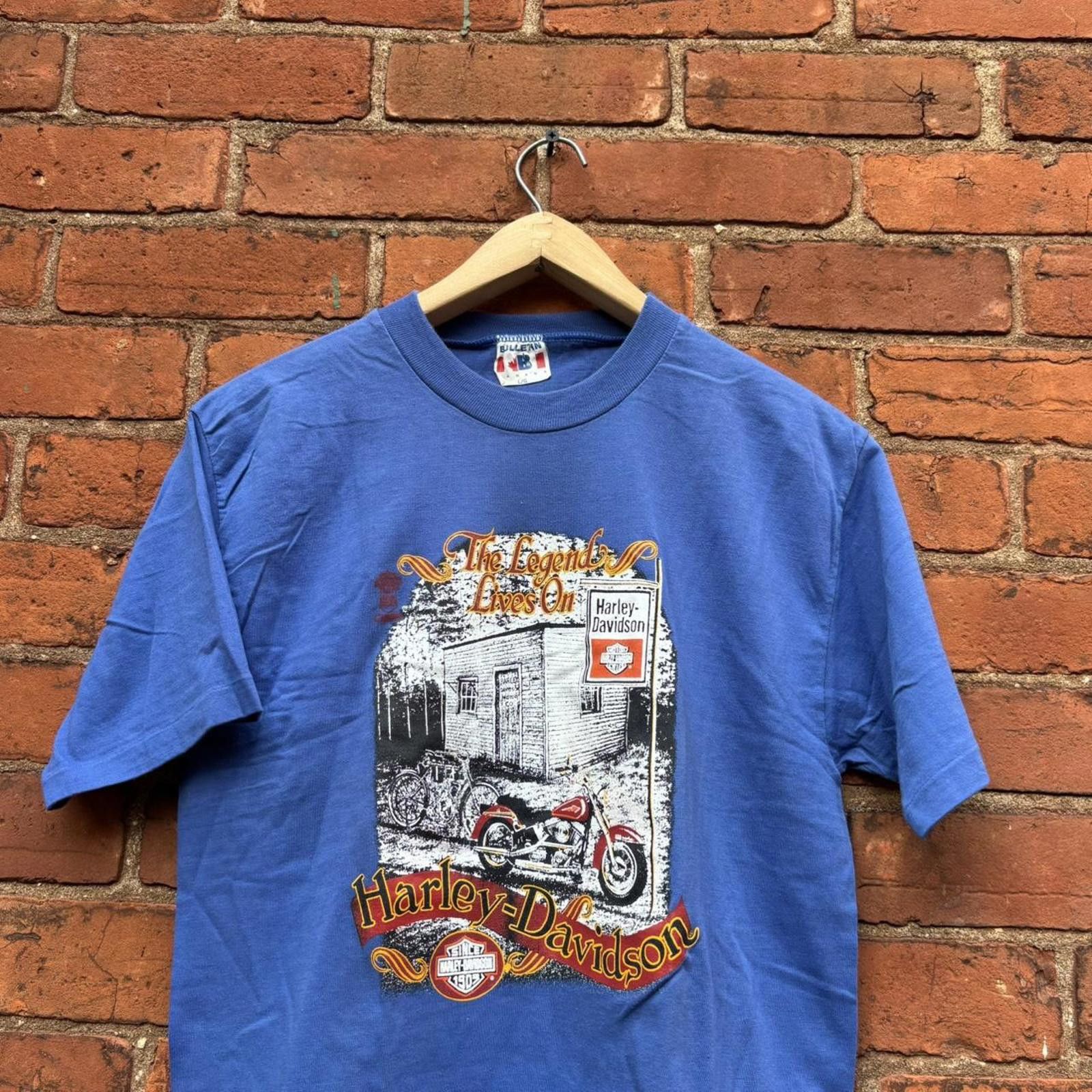 Harley Davidson vintage Harley Davidson the legend lives on Paris t shirt L Size US L / EU 52-54 / 3 - 3 Thumbnail