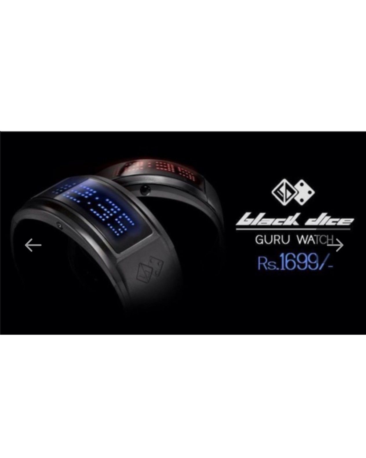 Japanese Brand 2014 BLACK DICE GURU LED WATCH Size ONE SIZE - 5 Thumbnail