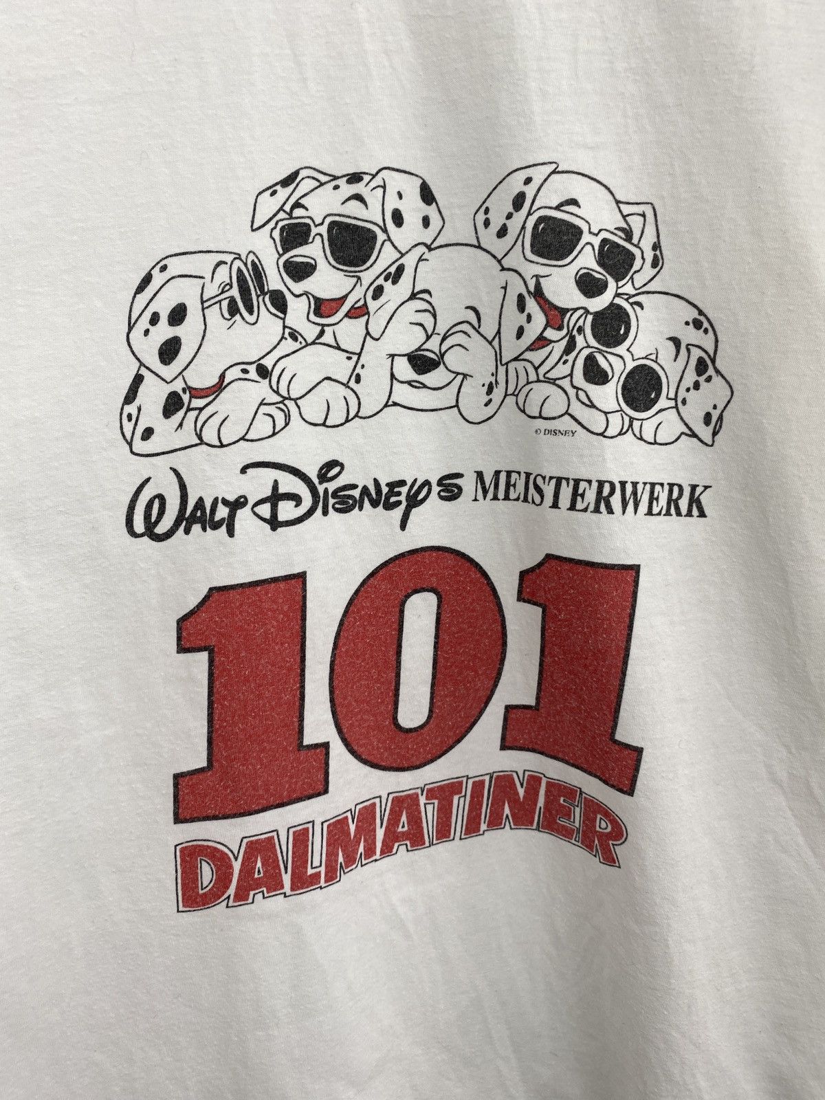 Disney 🇺🇸 Vintage 90s 101 Dalmatians Disney Pictures Movie T-Shirt Size US XL / EU 56 / 4 - 5 Thumbnail