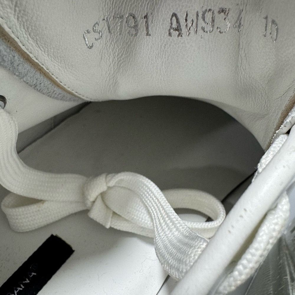 Dolce & Gabbana DOLCE & GABBANA Sneakers White Silver Leather Daymaster Size Size US 10 / EU 43 - 4 Thumbnail