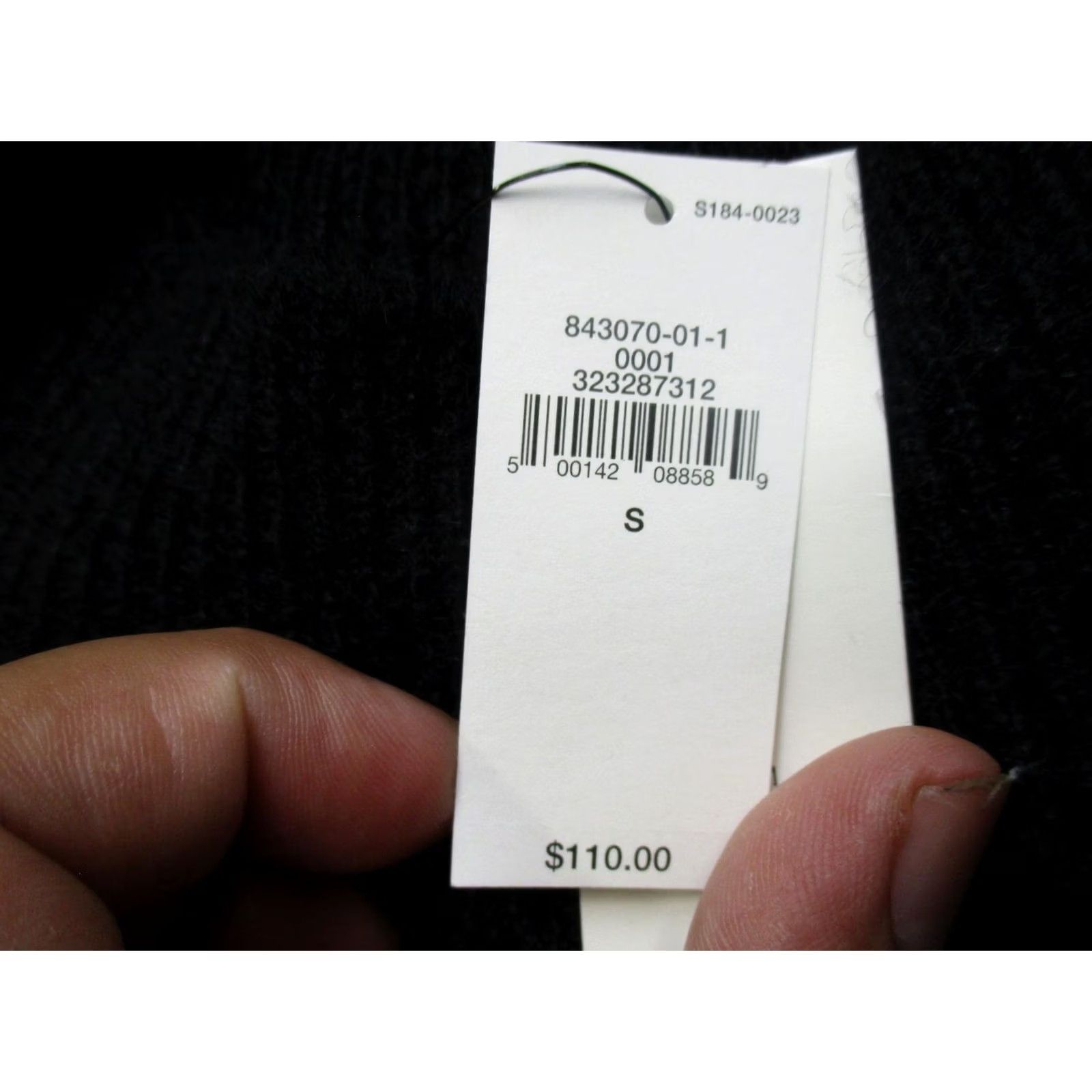 Banana Republic Banana Republic Sweater Womens S Black Wool Alpaca Crewneck Raglan Knit Pullover Size S / US 4 / IT 40 - 7 Thumbnail