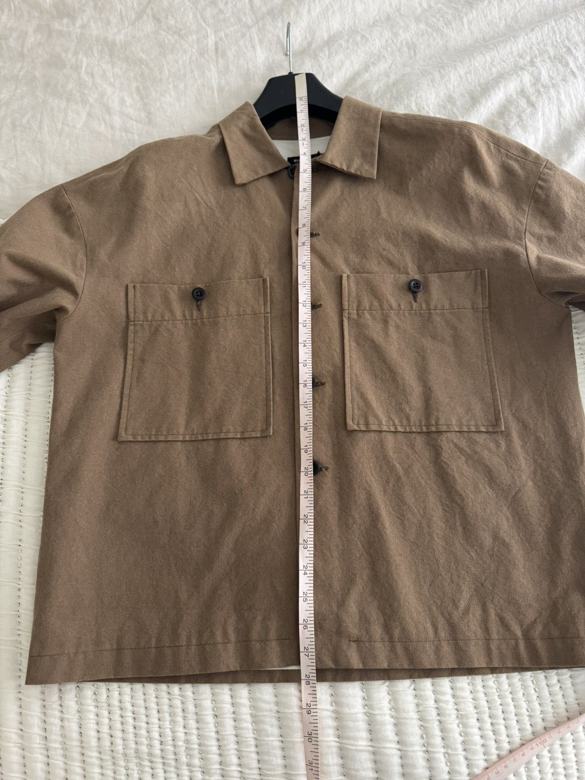 Evan Kinori Field Shirt Two Undyed Organic Cotton Canvas Size US XS / EU 42 / 0 - 14 Thumbnail