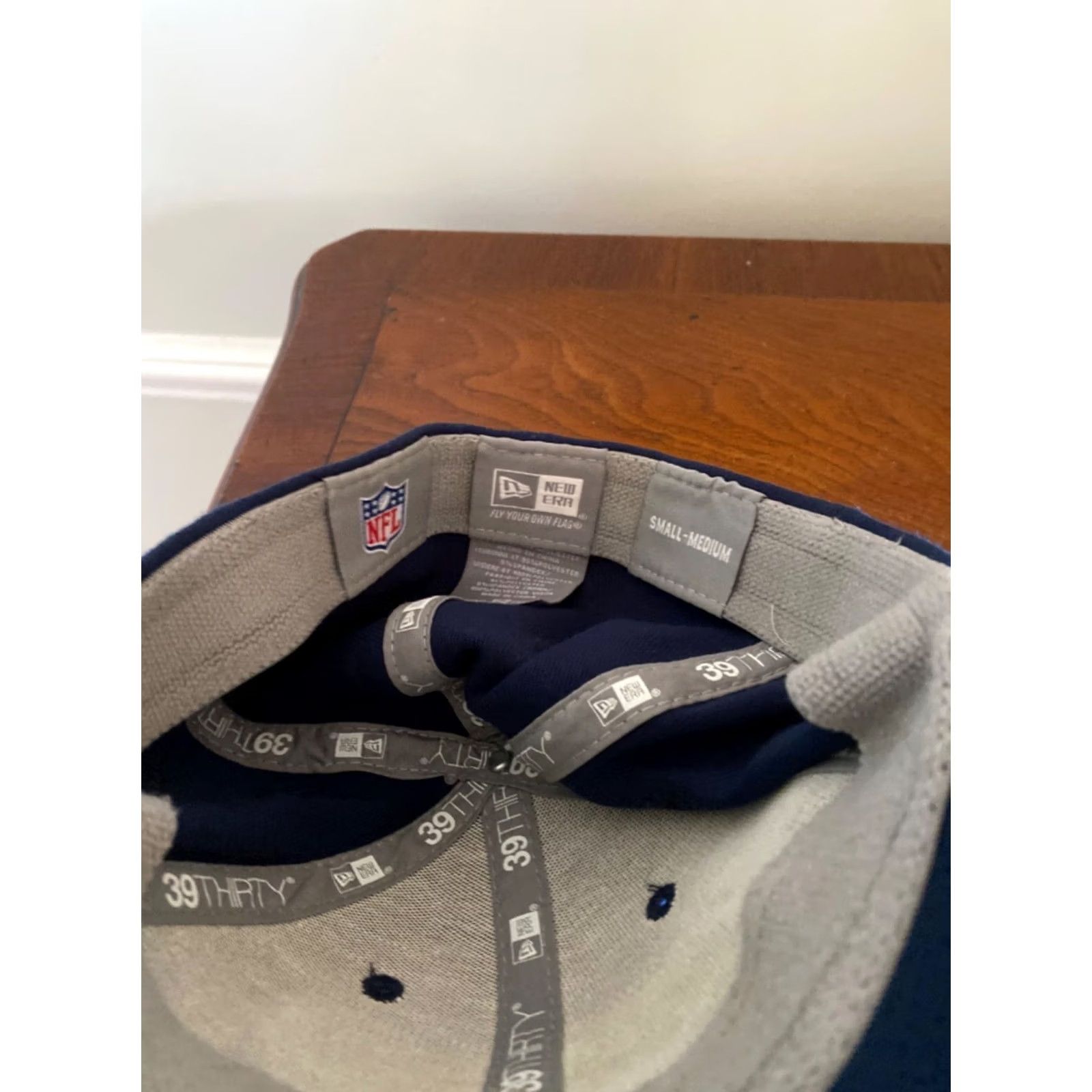 New Era New Era 39Thirty Men's Cap NFL New England Patriots Blue Sideline Hat Sz S/M Size ONE SIZE - 5 Thumbnail