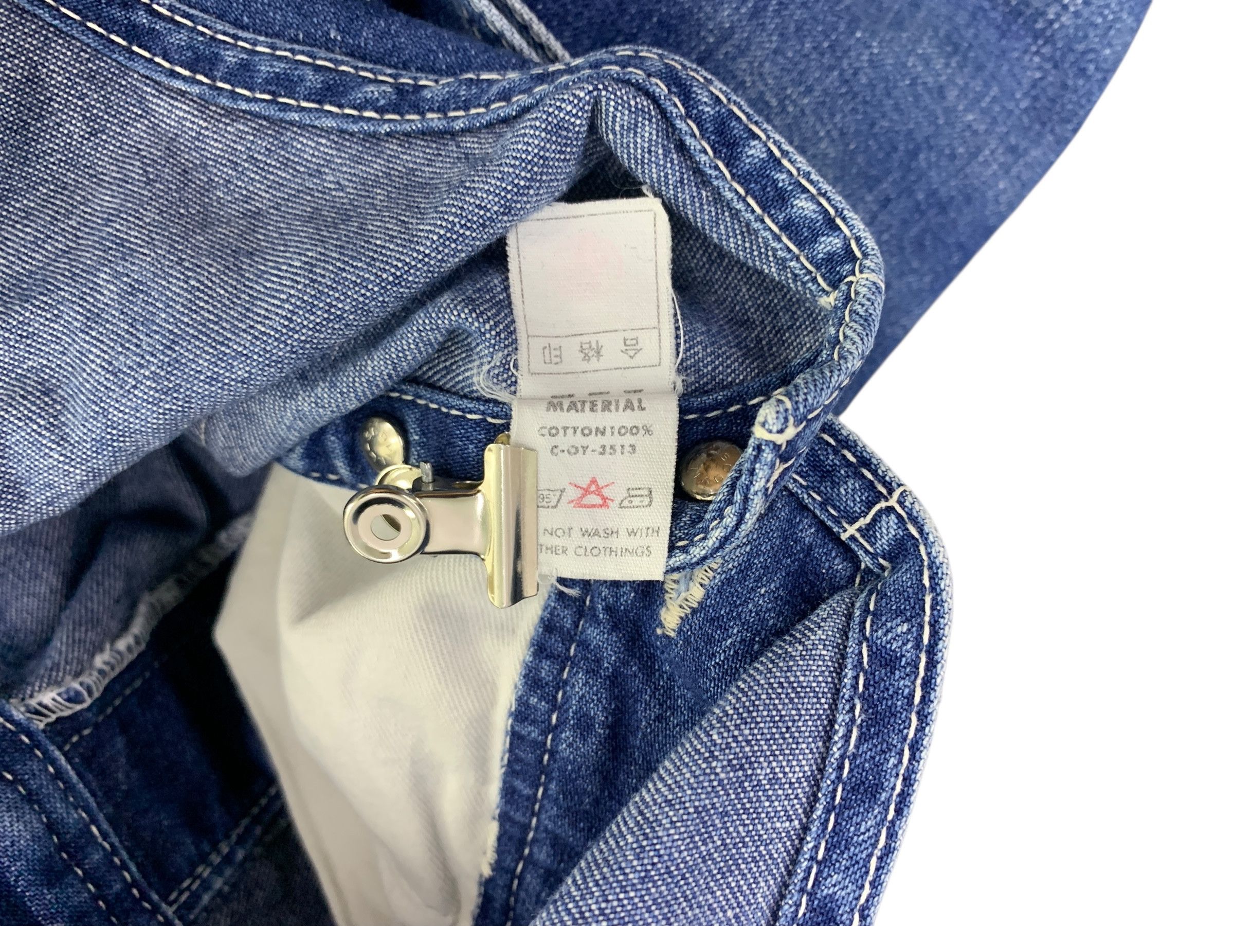 Big John × Vintage Big John Carpenter Bib Overalls Jeans Size US 32 / EU 48 - 14 Thumbnail