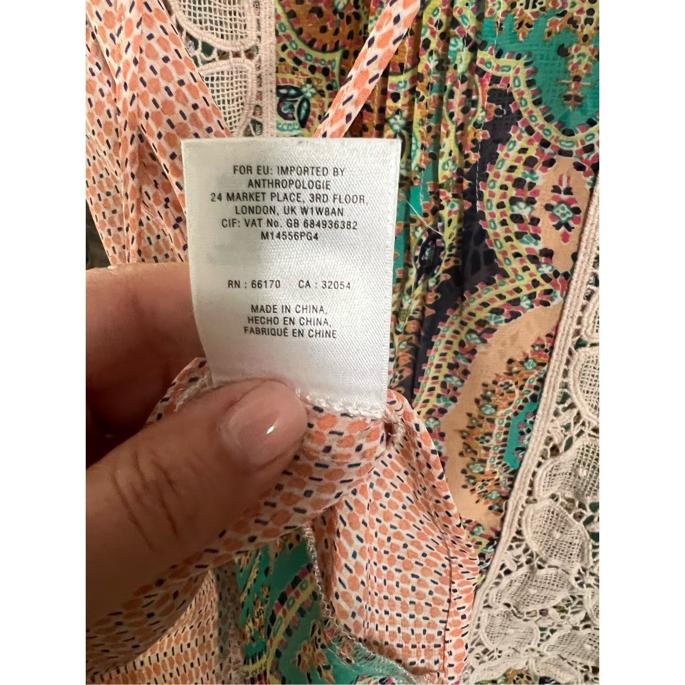 Anthropologie Meadow Rue Anthropologie Crochet Lace Peasant Blouse sheer sz S Size S / US 4 / IT 40 - 6 Thumbnail