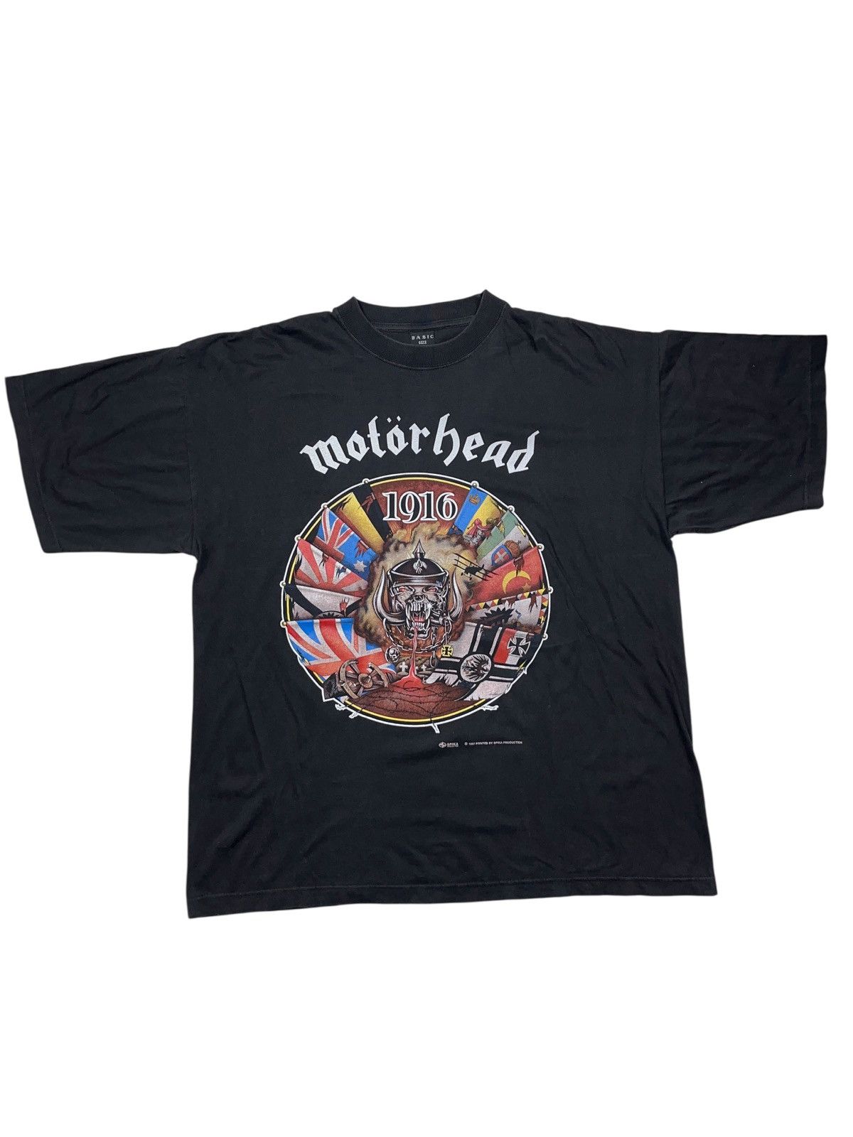 Band Tees Vintage 1997 Motorhead 1916 Band T-shirt Metallica Megadeth Size US XL / EU 56 / 4 - 1 Thumbnail