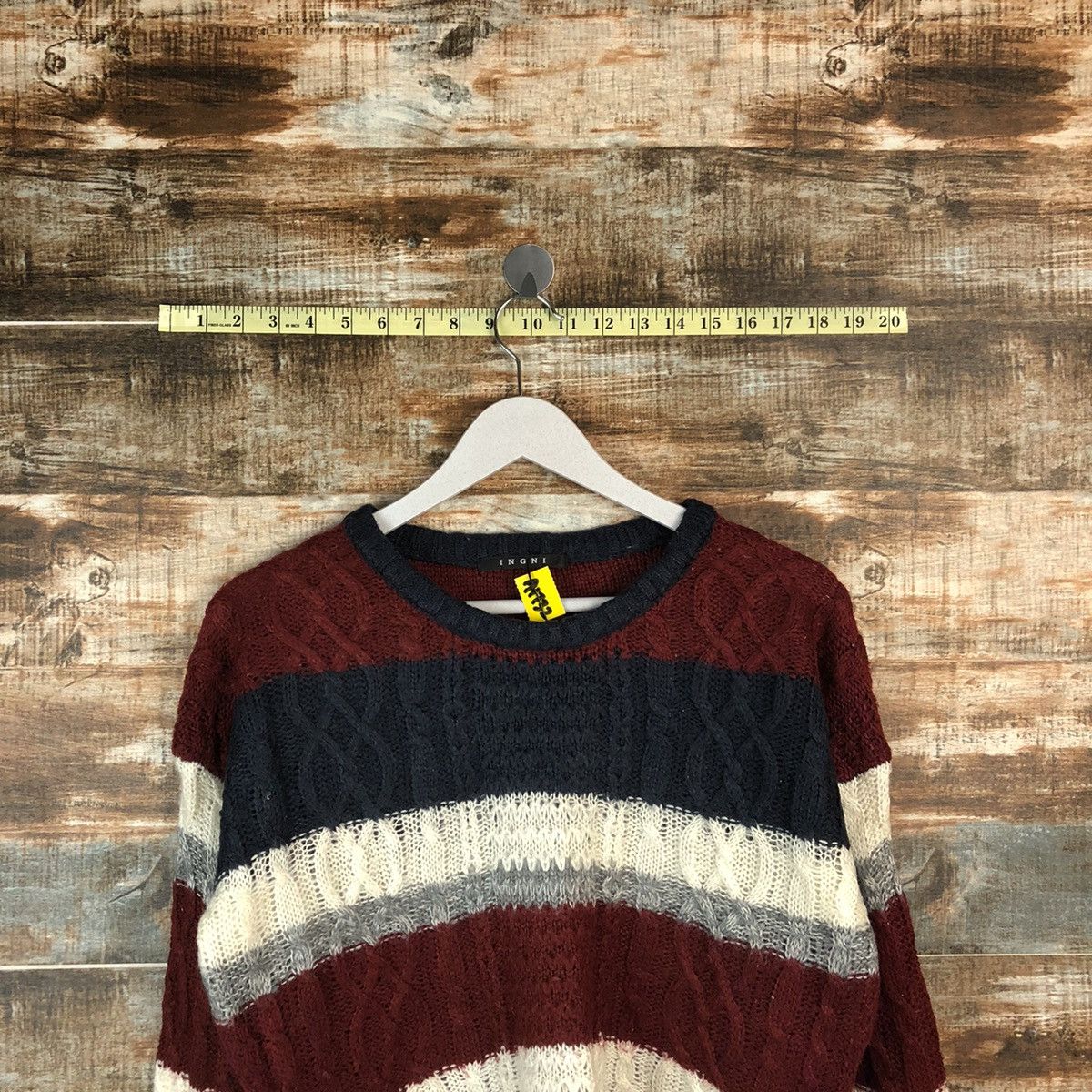 Homespun Knitwear Ingni Stripe japan sweatshirt Knitwear #A1732 Size M / US 6-8 / IT 42-44 - 4 Thumbnail
