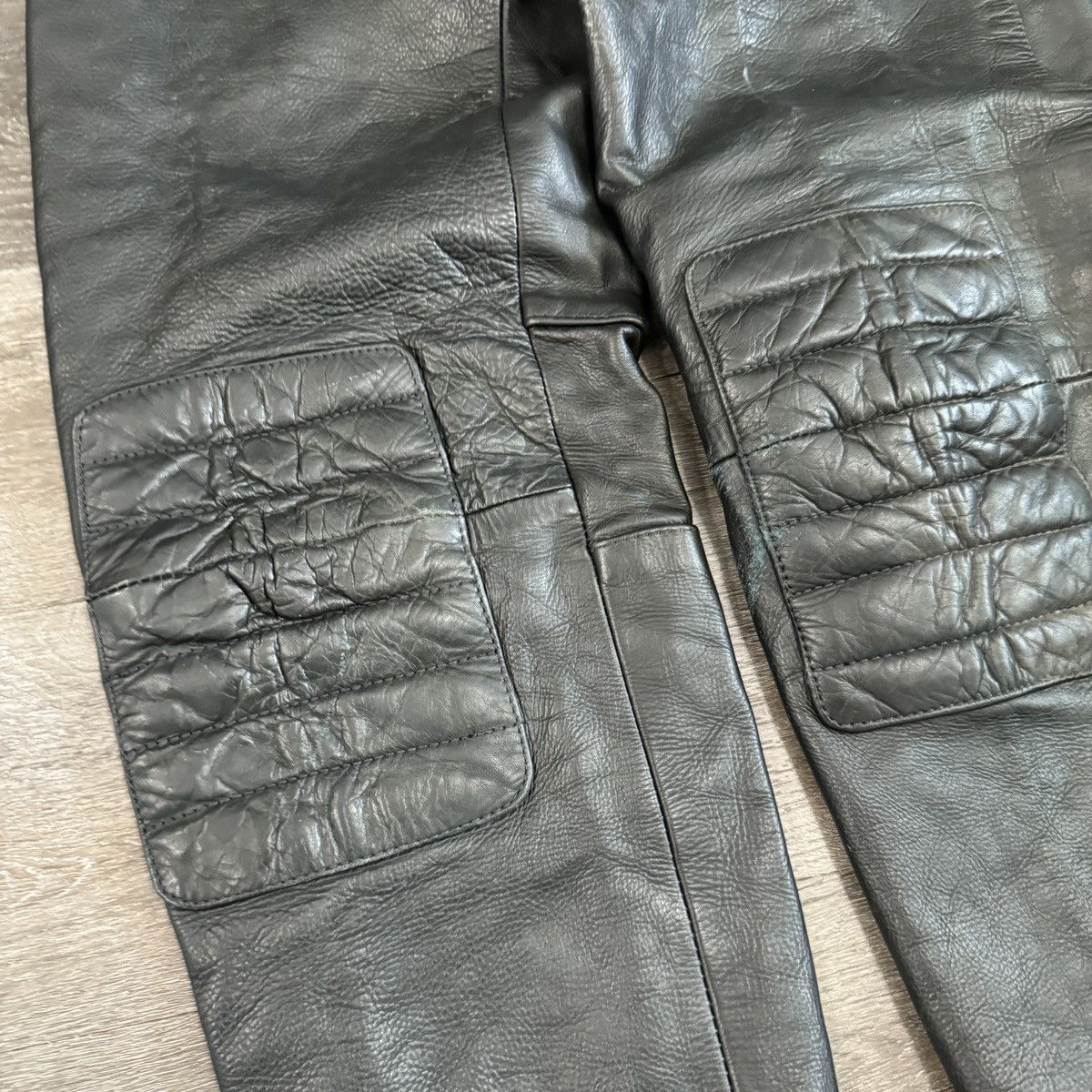 Japanese Brand × Playboi Carti × Vintage Crazy Vintage 90s Leather biker pants playboy cart opium sty Size US 36 / EU 52 - 3 Thumbnail