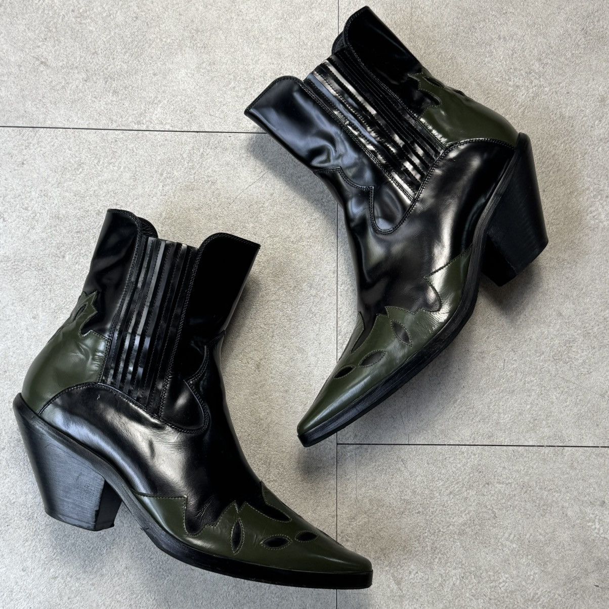 Enfants Riches Deprimes ERD FW20 Midnight Cowboy Western Leather Boots Size US 7.5 / EU 40-41 - 2 Thumbnail