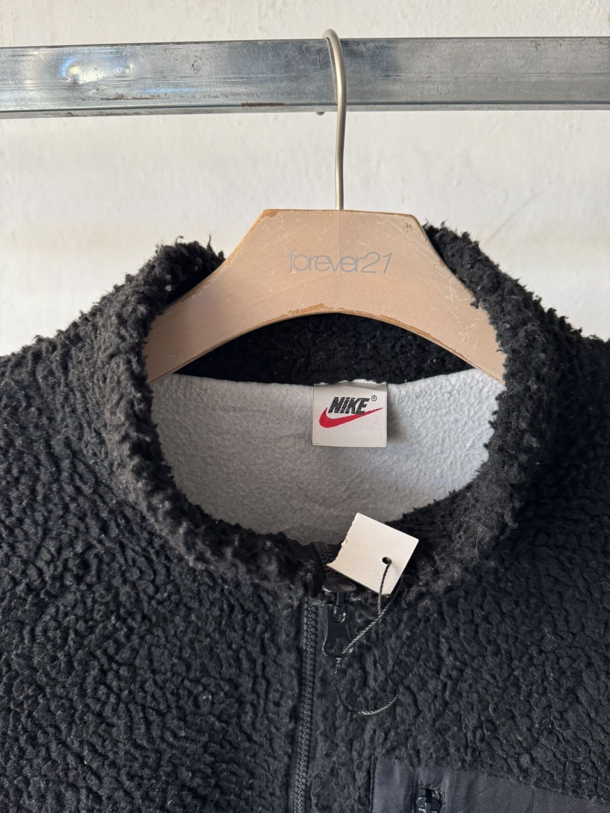 Other Vintage Nike Air Zipper Sherpa Fleece Nylon Pocket Jacket Size US M / EU 48-50 / 2 - 3 Thumbnail
