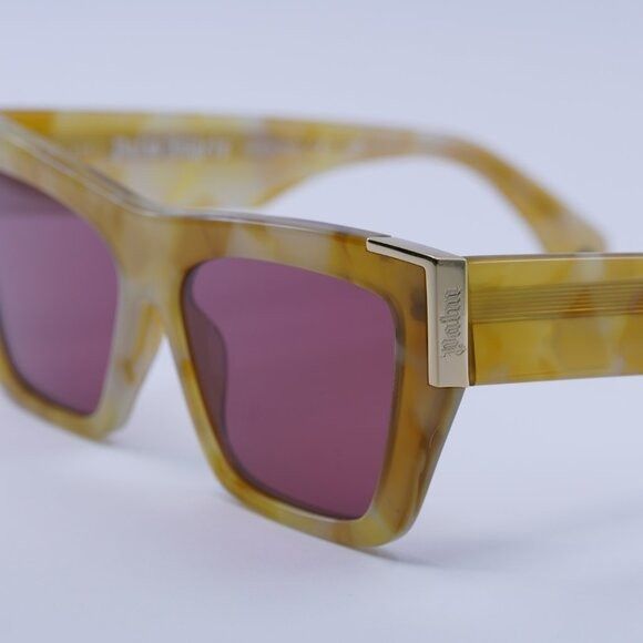 Palm Angels Palm Angels PERI099 HOLLYWOOD 1925 Sunglasses Havana Cat Eye Size ONE SIZE - 4 Thumbnail