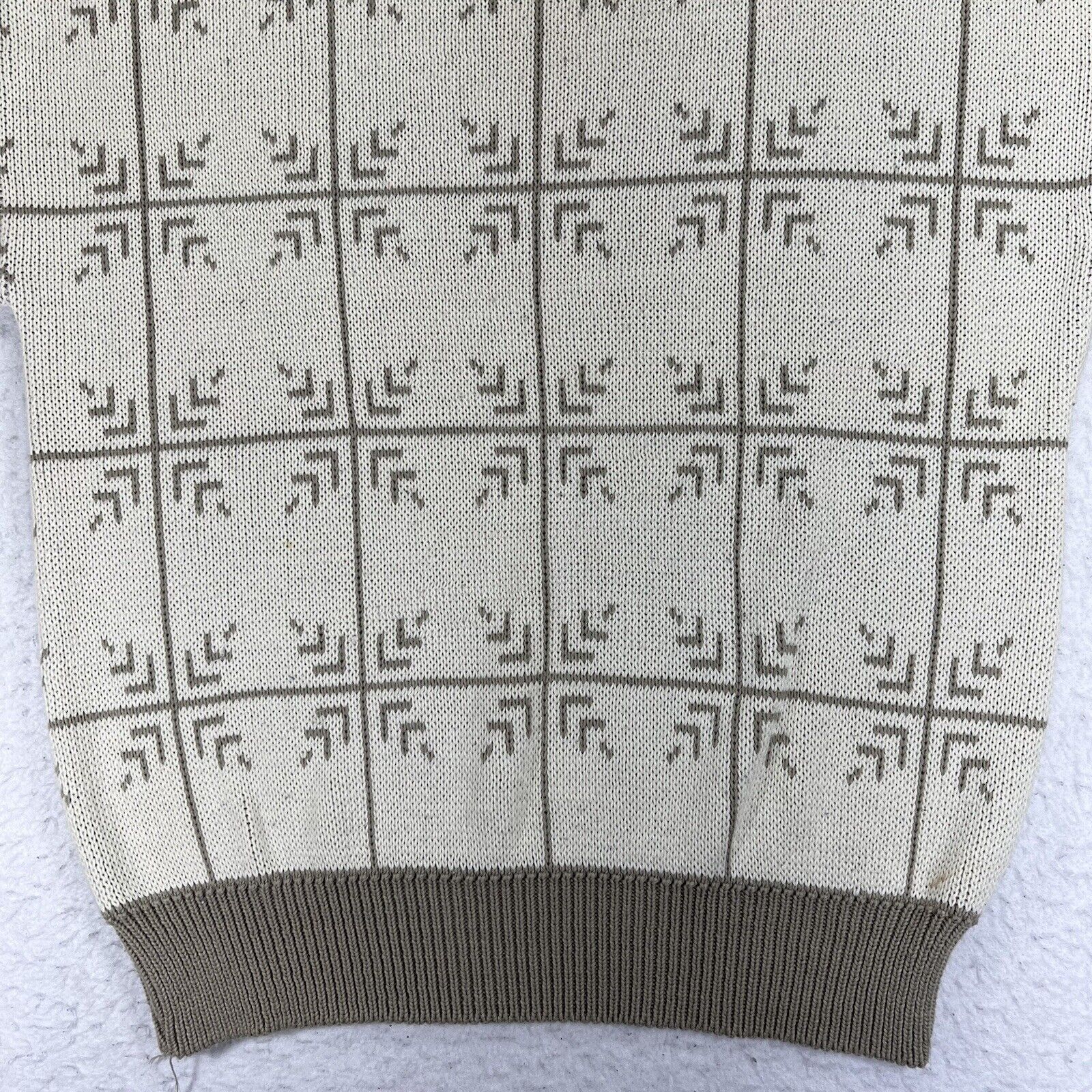 Other Vintage St. Stephen Maison Blanche Large Beige Sweater Size US L / EU 52-54 / 3 - 4 Thumbnail
