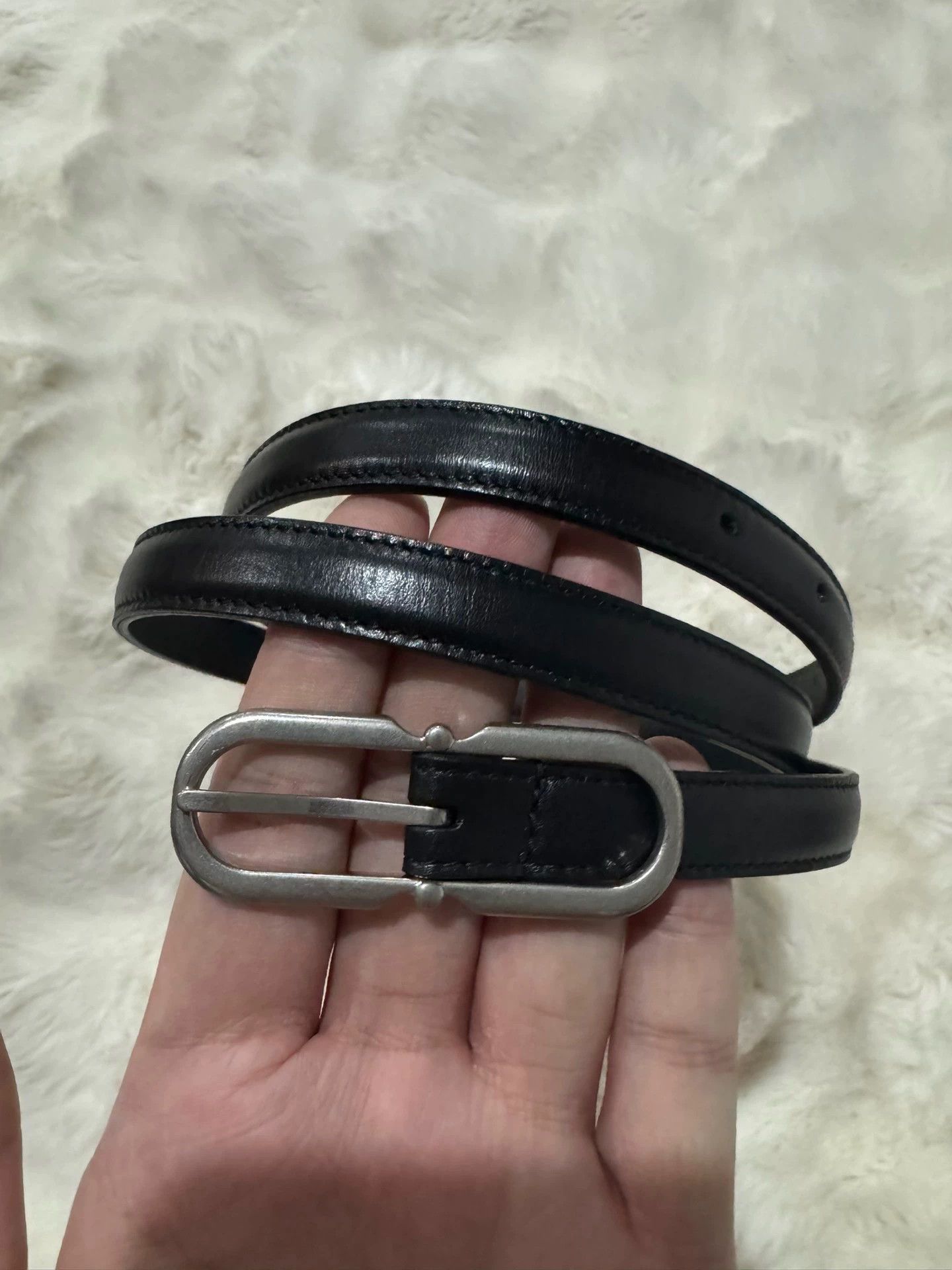 Saint Laurent YSL brand new black and silver belt