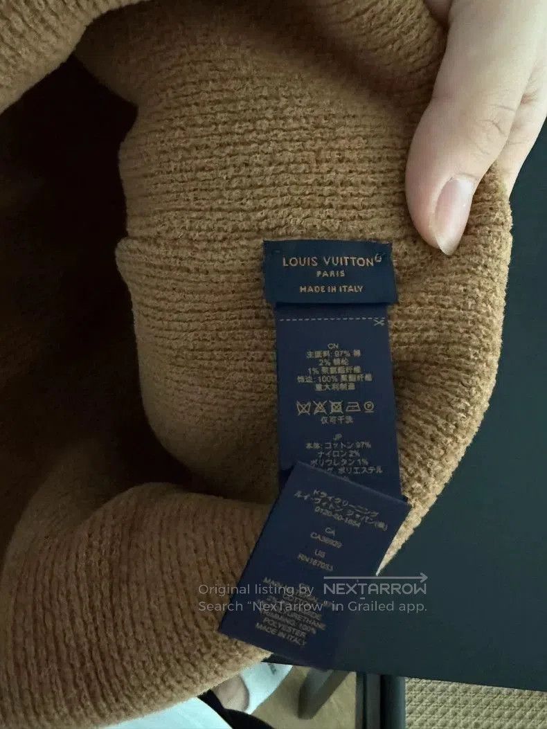 Louis Vuitton Louis Vuitton Knitted Cold Hat in Brown. Size ONE SIZE - 3 Thumbnail