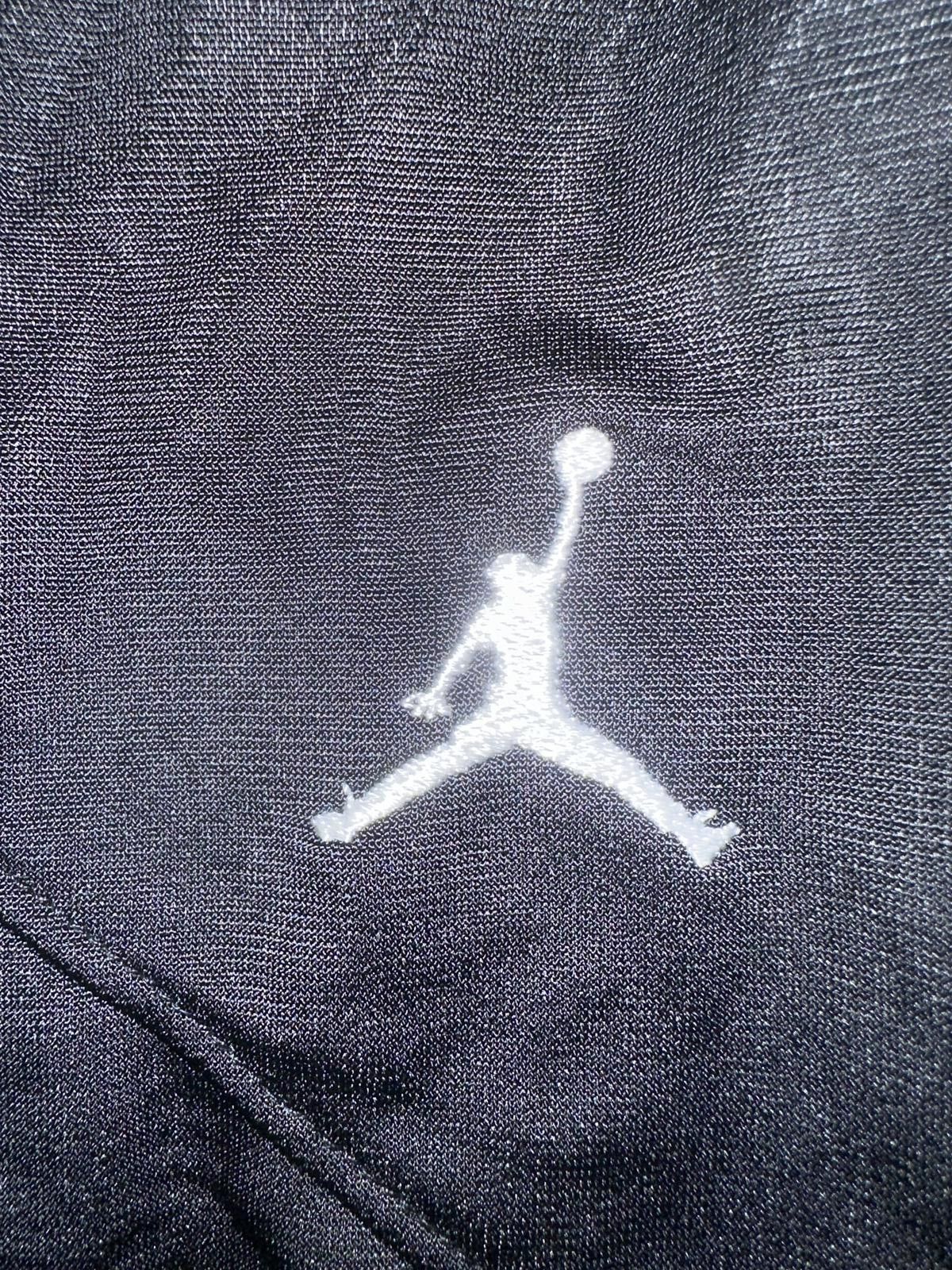Designer VINTAGE Jordan Polyester Black/White Warm Up Track Pants Sample 2008 Size US 34 / EU 50 - 2 Thumbnail