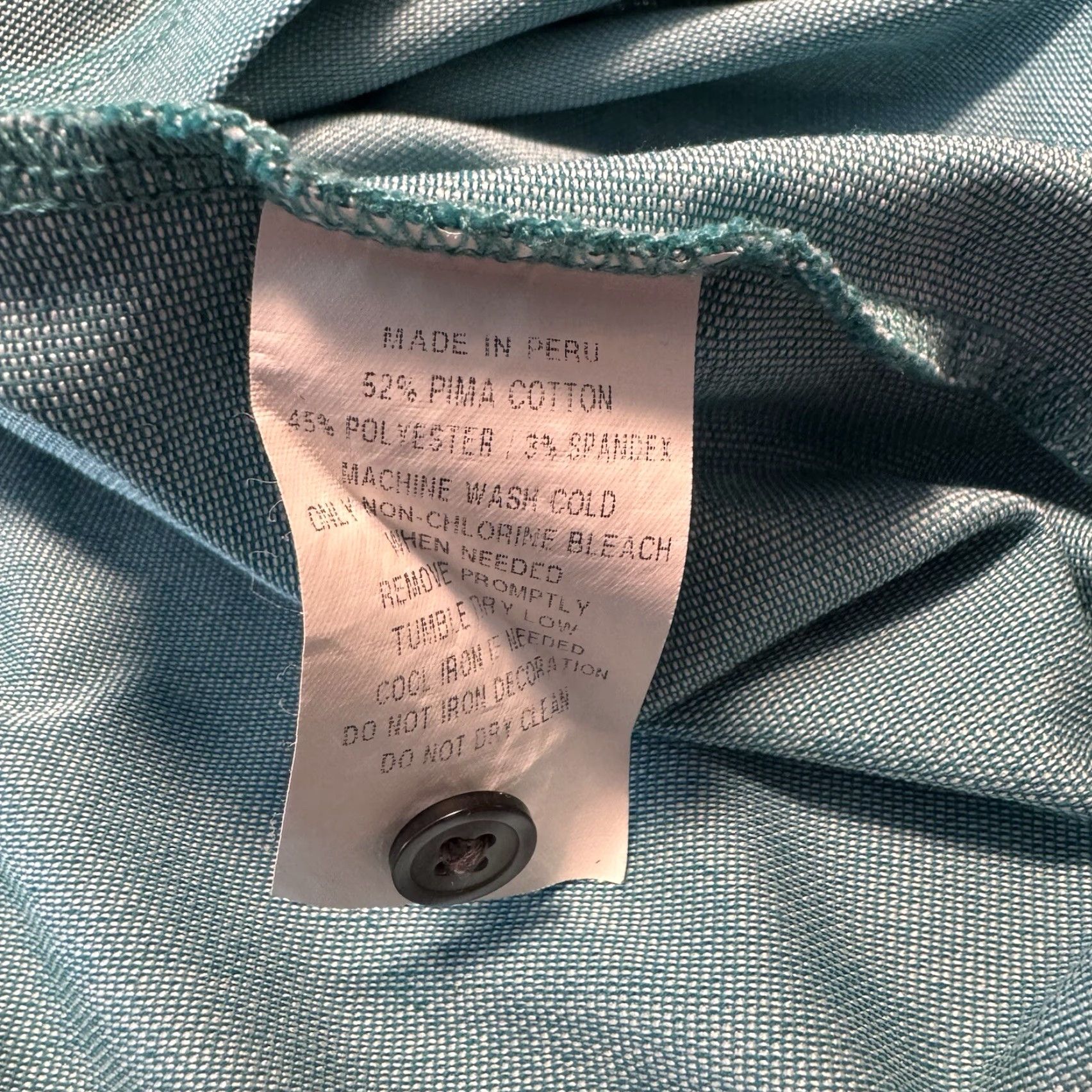 Vintage Greyson Polo Shirt Mens Large Blue Green Teal Golf Logo Embroidered Short Sleeve Regular Size US L / EU 52-54 / 3 - 5 Thumbnail