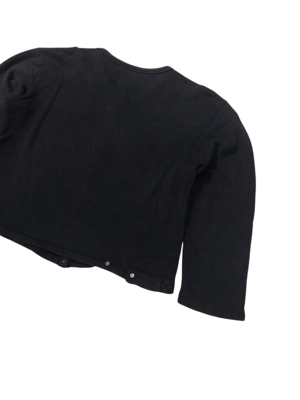 Vintage × agnes b. VINTAGE Agnes B Black Cashmere Le Petit Snap Cardigan Size M / US 6-8 / IT 42-44 - 7 Thumbnail