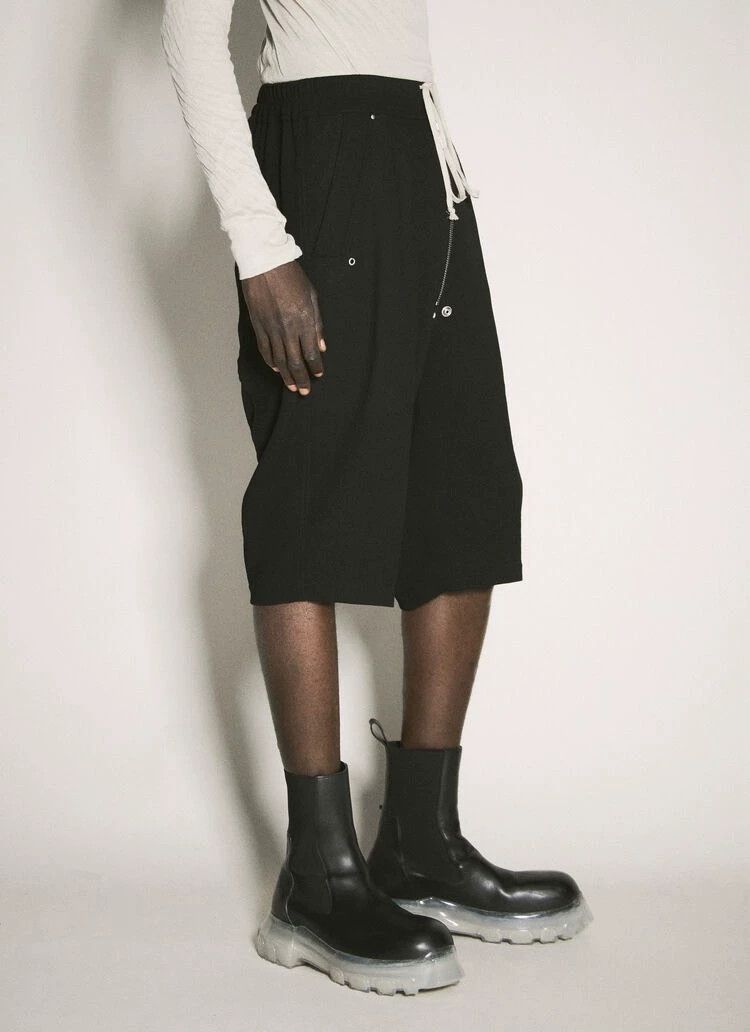 Rick Owens RICK OWENS Zip wool cropped shorts Size US 36 / EU 52 - 5 Thumbnail