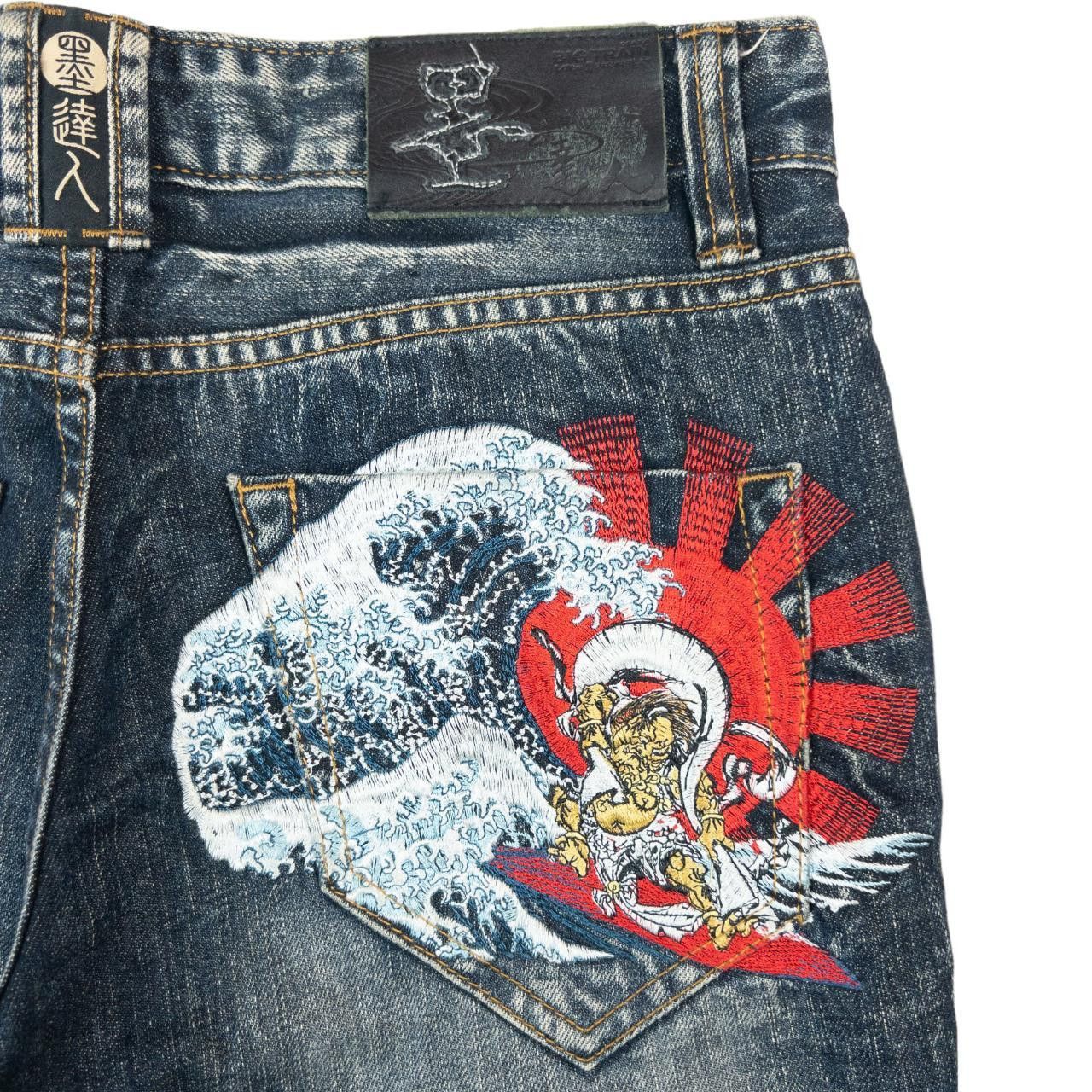 Other Vintage Japanese Wave Embroidered Denim Jeans Size W32 Size US 32 / EU 48 - 7 Thumbnail