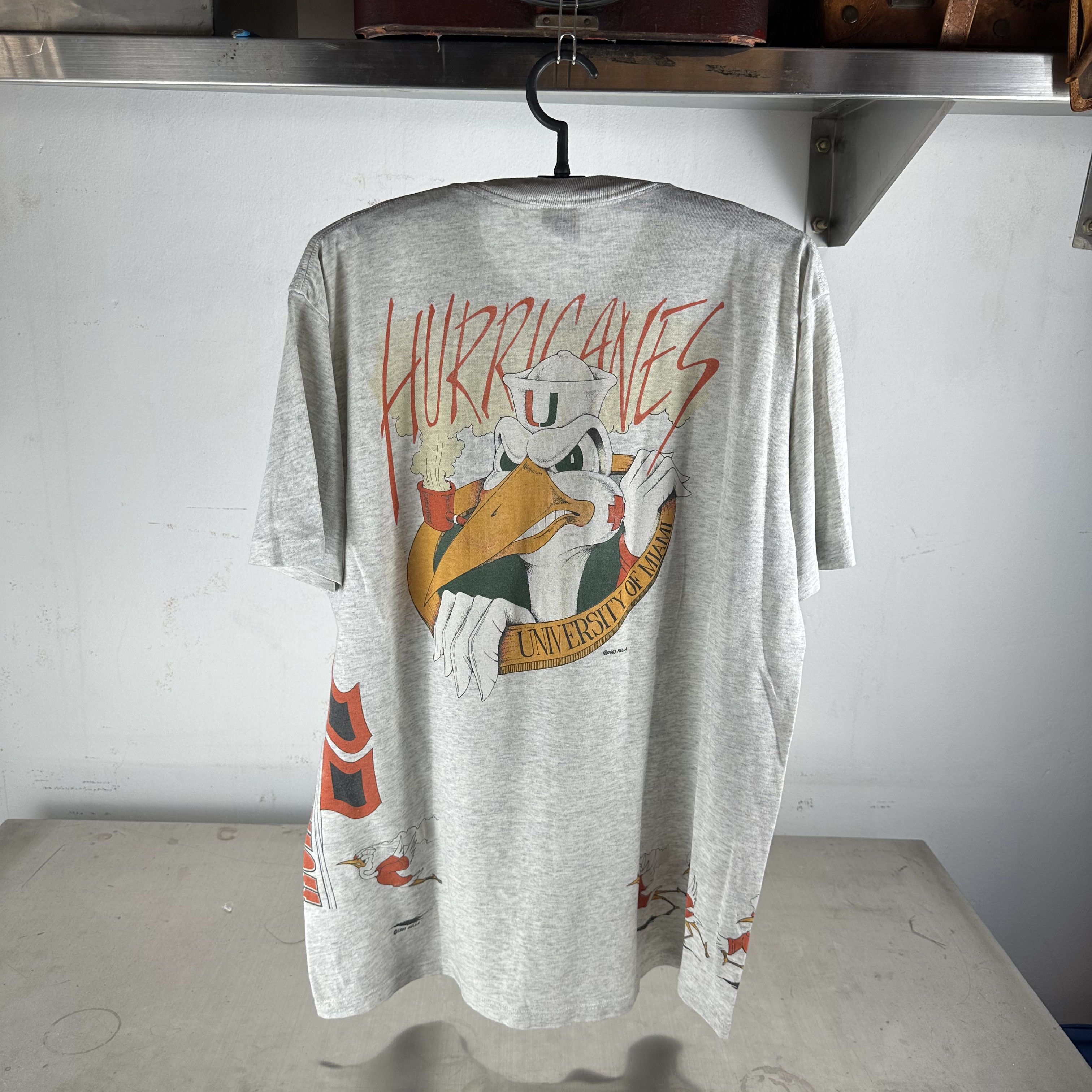 Vintage Vintage 1993 Miami Hurricanes NCAA Wraparound AOP T-Shirt Size US XL / EU 56 / 4 - 3 Thumbnail