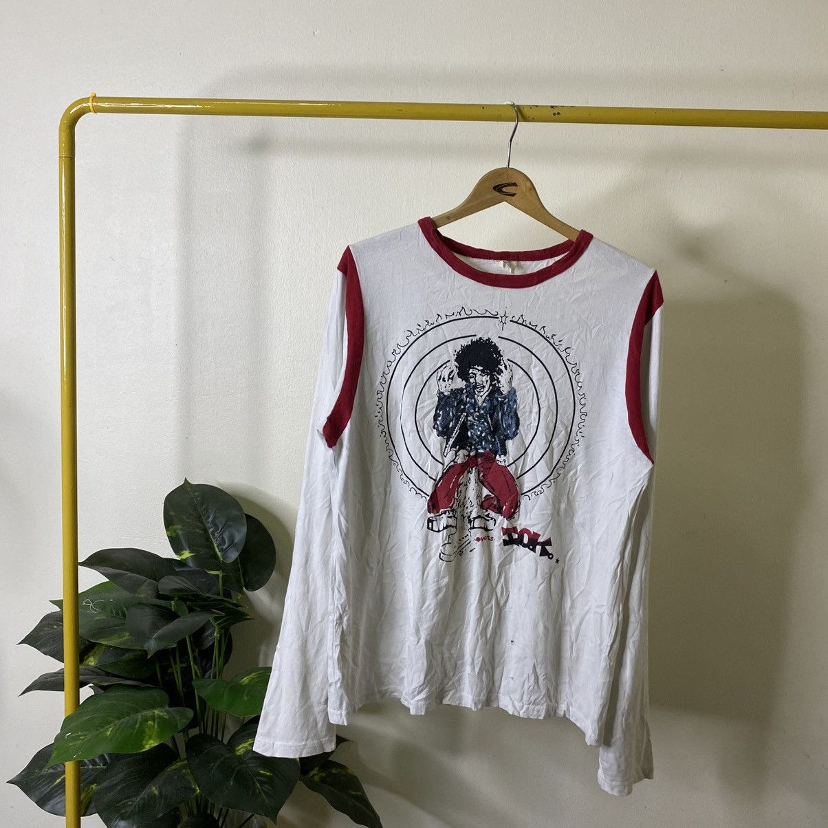 Jimi Hendrix Vintage Y2K Jimi Hendrix x Massam Collaboration LS T Shirt Size US L / EU 52-54 / 3 - 1 Thumbnail