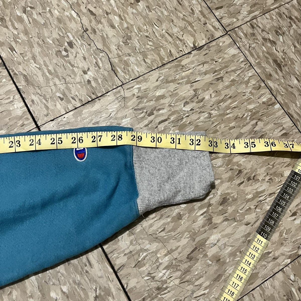 Champion Vintage Champion Two-Tone Hoodie – Teal / Grey Size US M / EU 48-50 / 2 - 8 Thumbnail