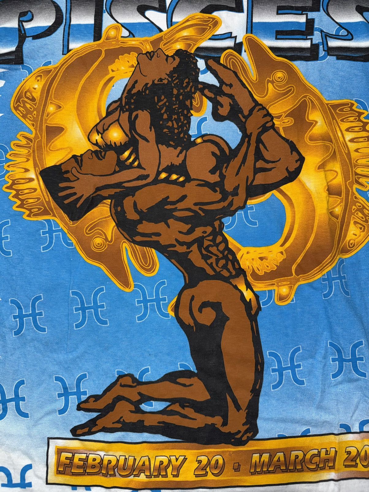 Other Vintage 90s Pisces Black Culture Zodiac Sign AOP Shirt Size US XXL / EU 58 / 5 - 1 Thumbnail