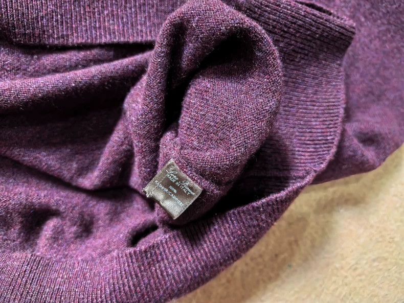 Loro Piana LORO PIANA Small cashmere peach collar sweater Size US XL / EU 56 / 4 - 7 Thumbnail