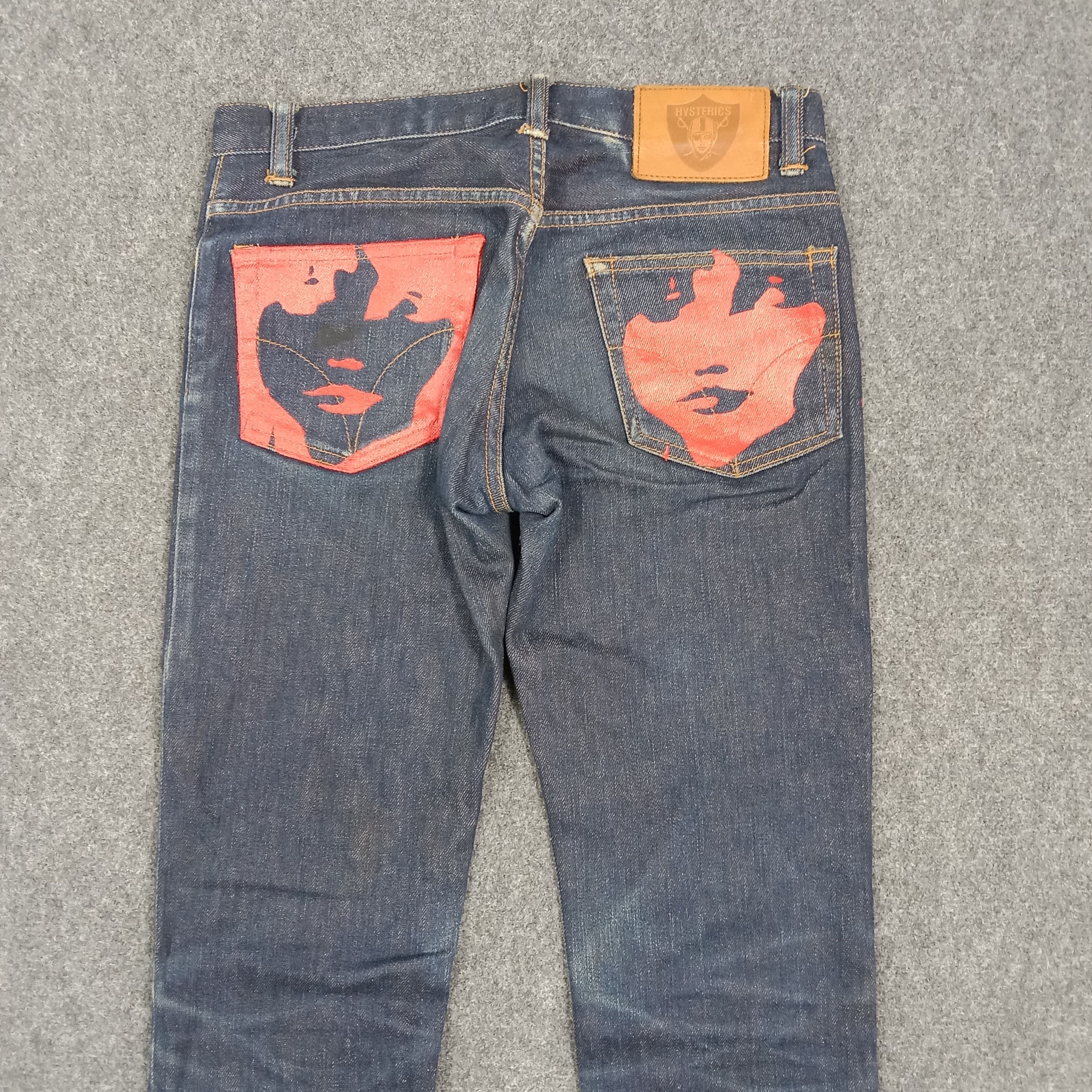Hysteric Glamour Hysterics Glamour Raiders Iconic Logo Denim Jeans C272N6 Size 27" / US 4 / IT 40 - 2 Thumbnail