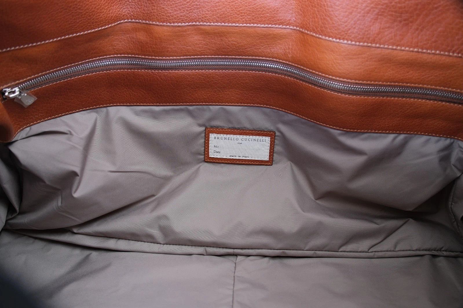 Brunello Cucinelli New Brunello Cucinelli Holdall Bag Weekender Travel Brown Size ONE SIZE - 11 Thumbnail