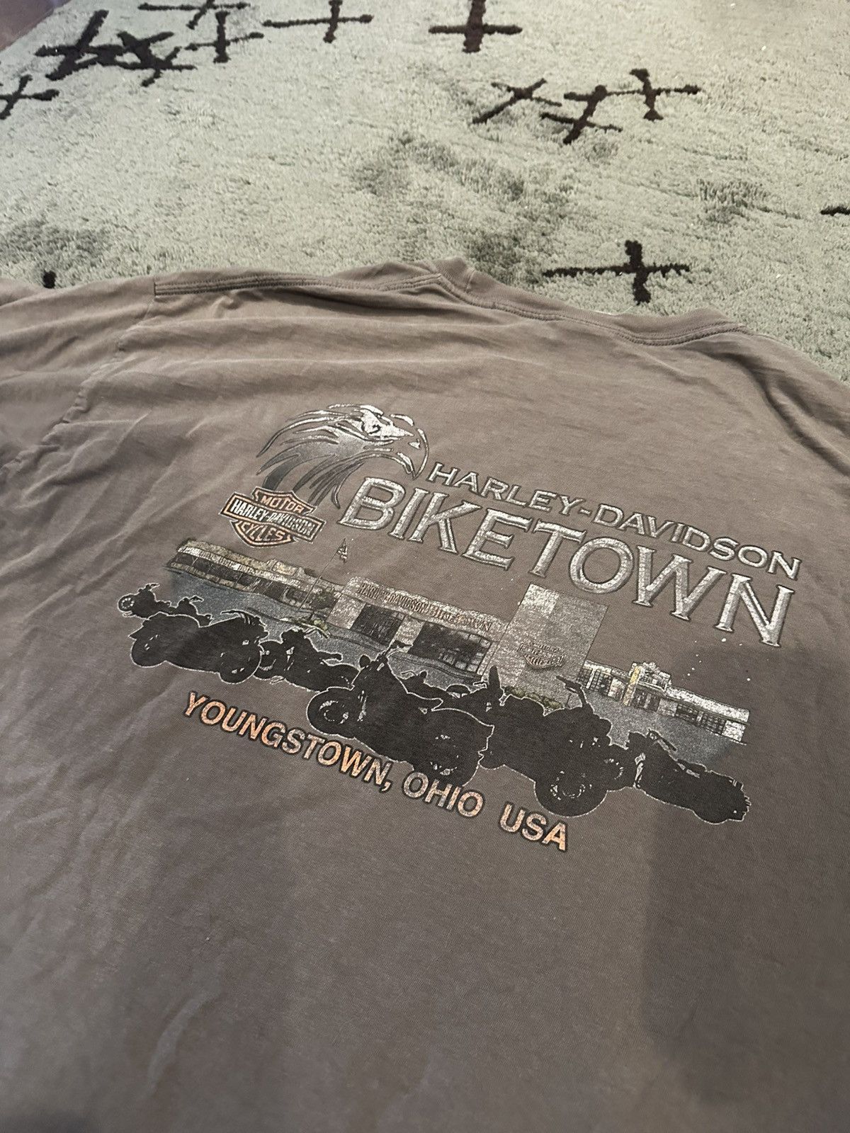 Harley Davidson 2013 Harley Davidson Faded “Born to ride, Forced To WorK” T Size US XXL / EU 58 / 5 - 14 Thumbnail