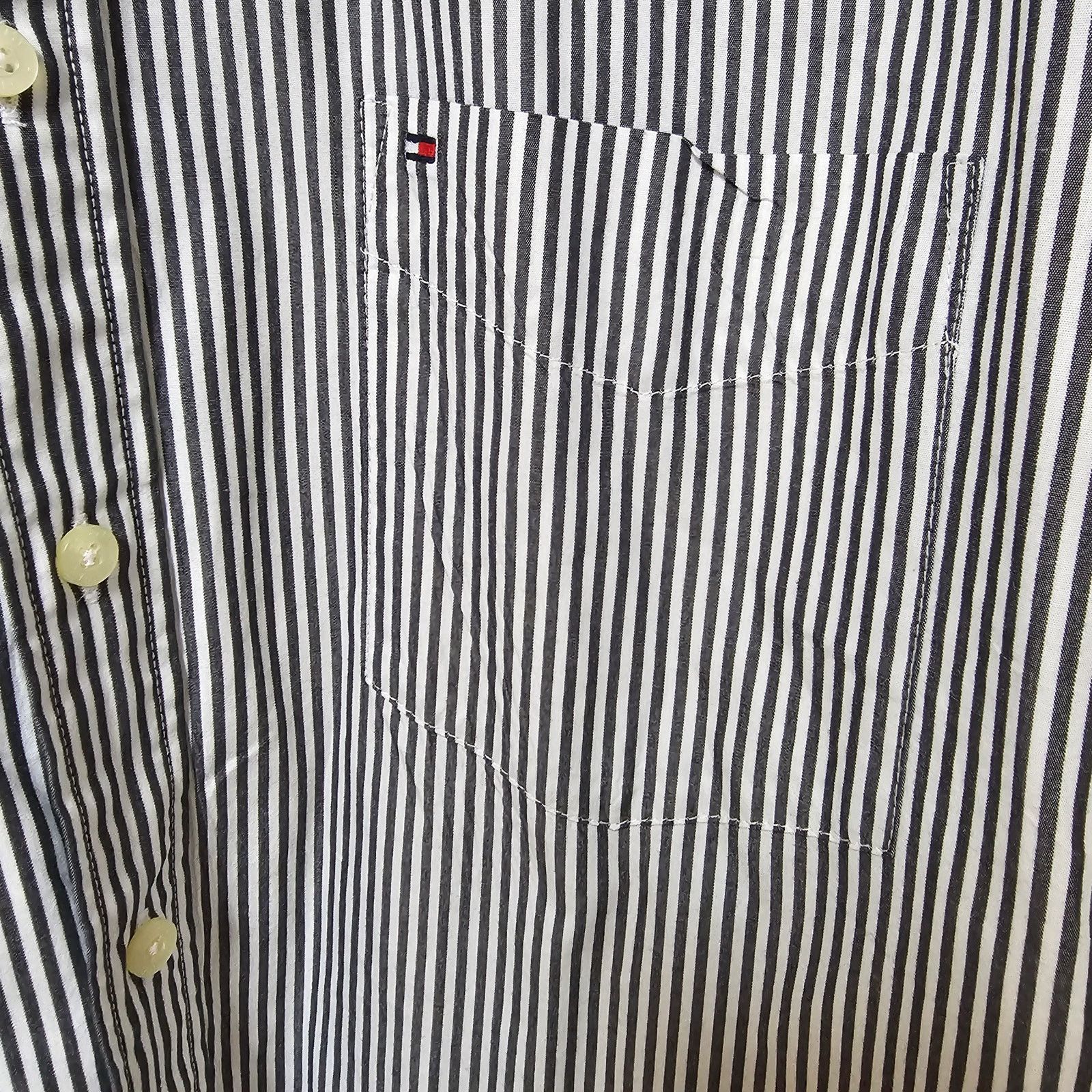 Tommy Hilfiger Tommy Hilfiger Academy Poplin Strip Navy/Whit Shirt XXL/TTG Size US XXL / EU 58 / 5 - 3 Thumbnail
