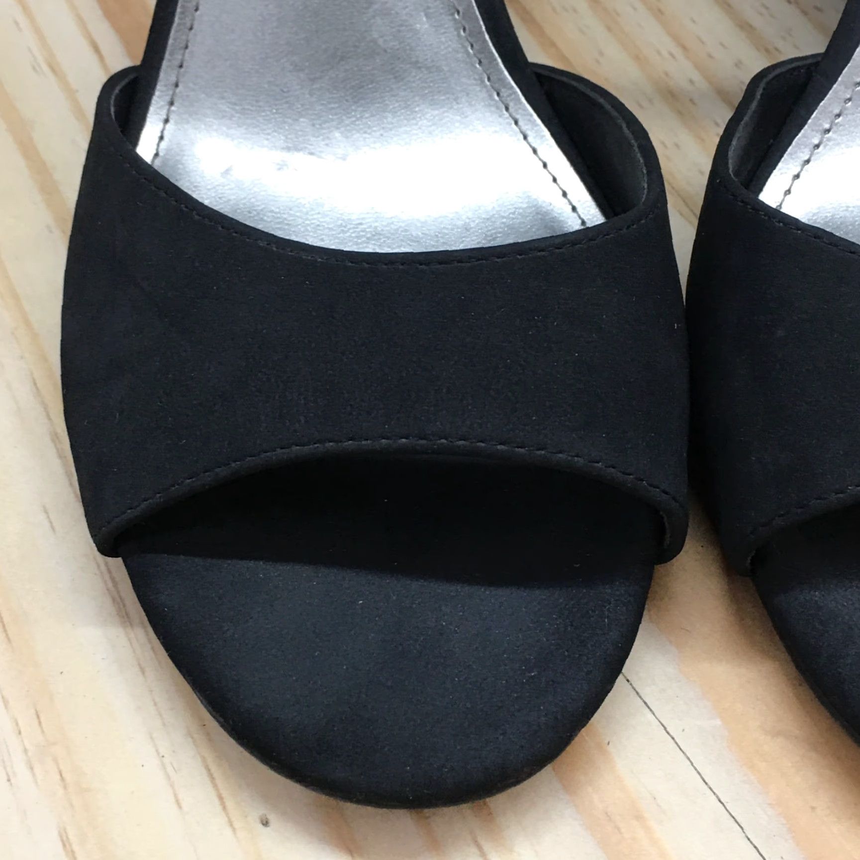 Worthington Worthington Sandals Ischia Womens 10 M Black Casual Open Toe Ankle Strap Block Heel Size US 10 / IT 40 - 7 Thumbnail