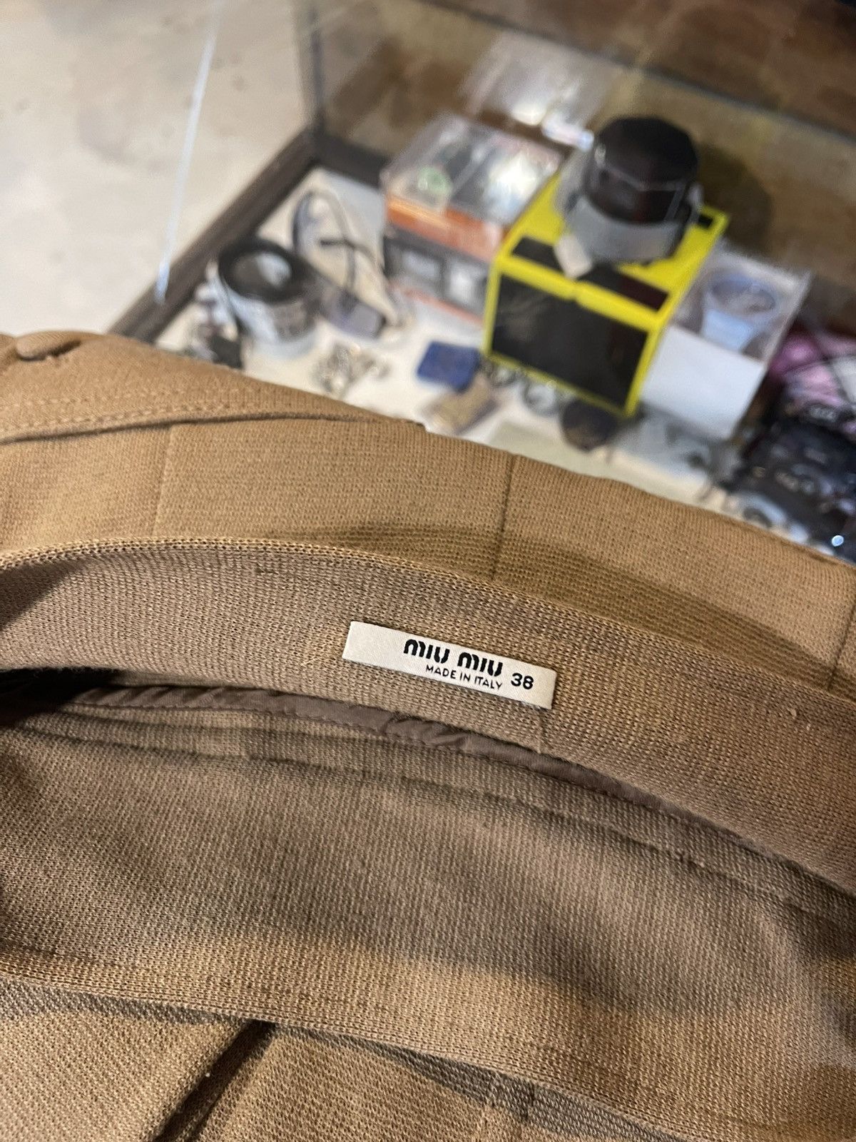 Miu Miu RARE MIU MIU WOOL DEFORMATION DESIGN WIDE HALF Size 26" / US 2 / IT 38 - 3 Thumbnail