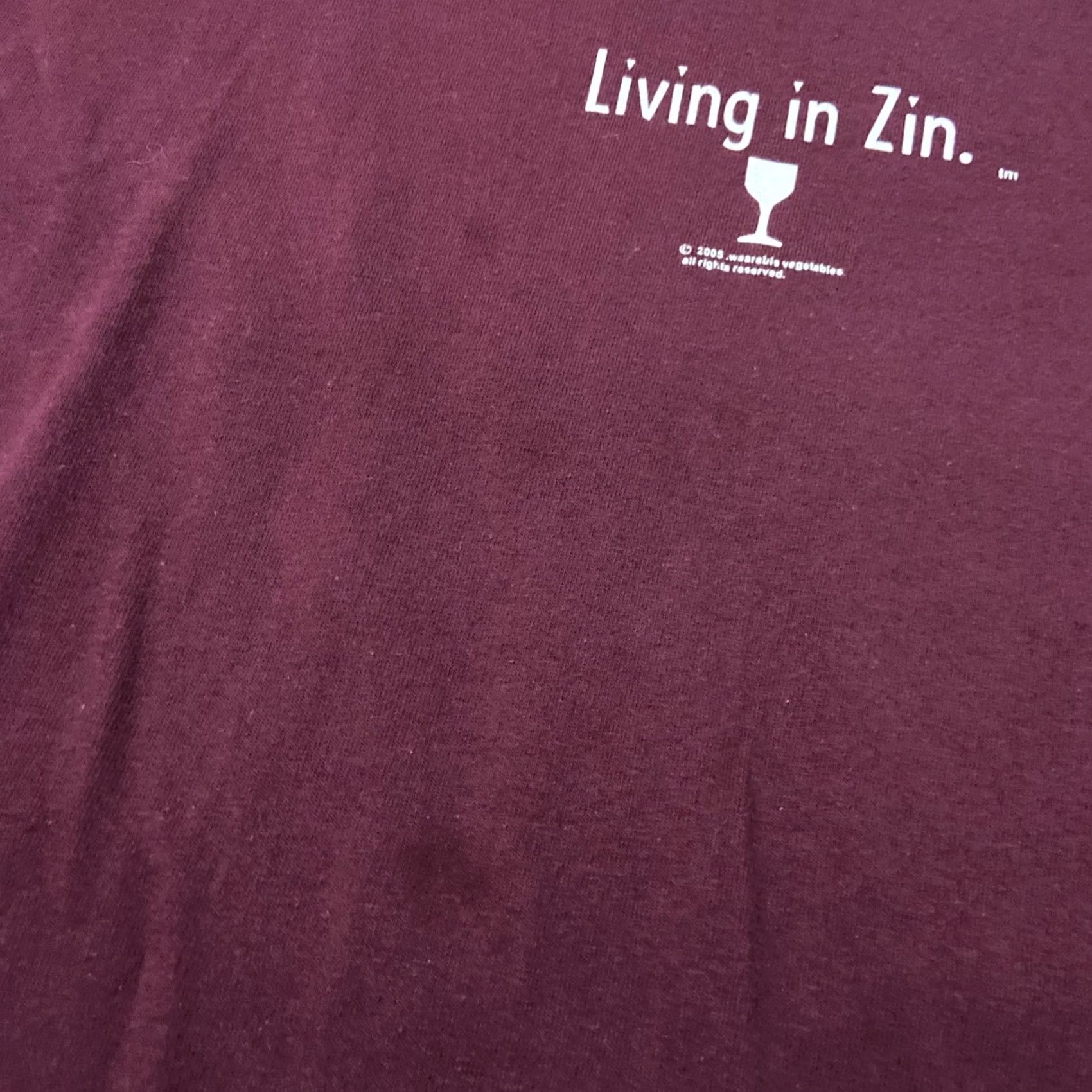 Vintage VINTAGE Zinfandel Pun Saying Mens T-Shirt Red L Short Sleeve Graphic Tee 100% Cotton Blittzen Size US L / EU 52-54 / 3 - 3 Thumbnail