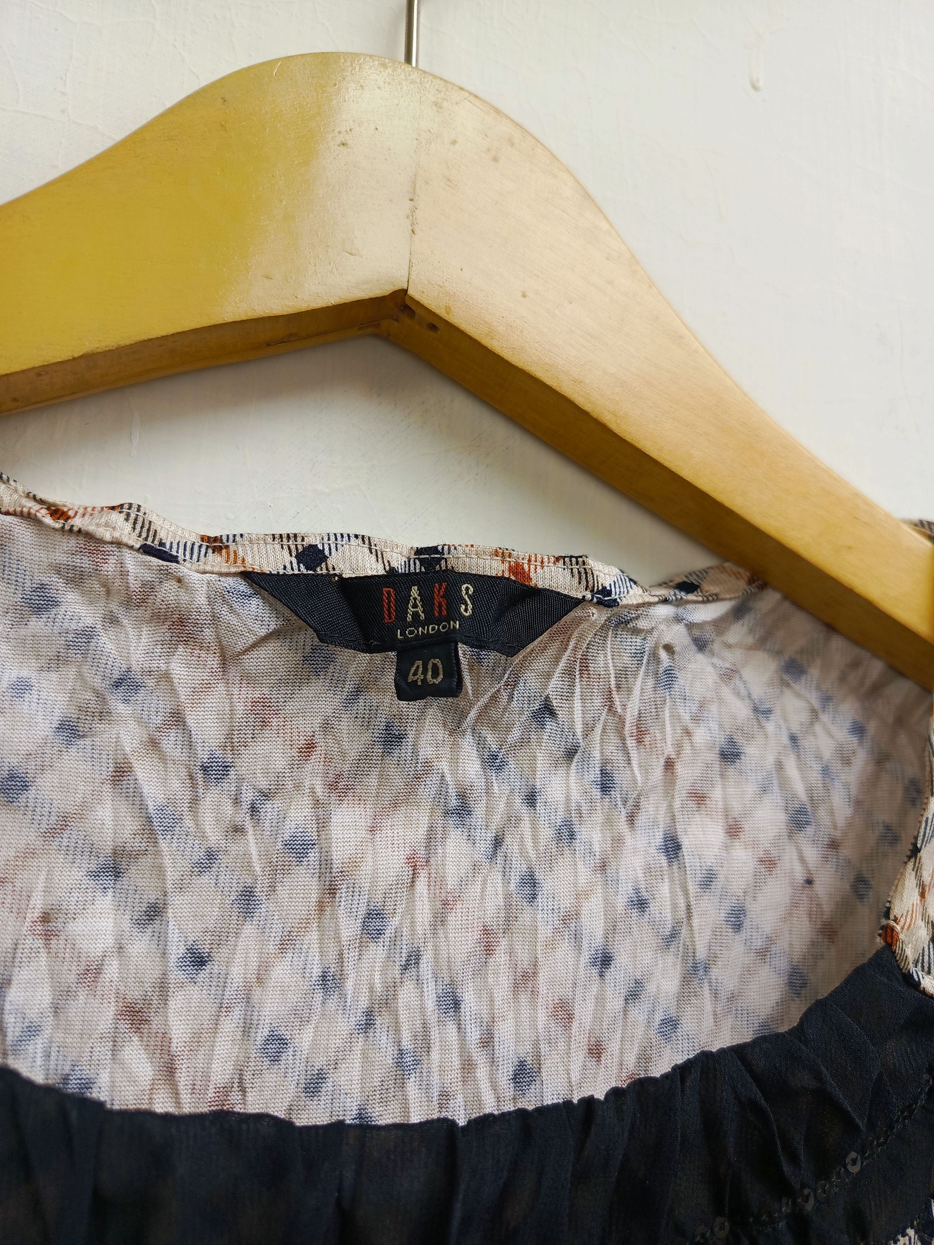 DAKS Daks london house check blouse shirt Size S / US 4 / IT 40 - 3 Thumbnail