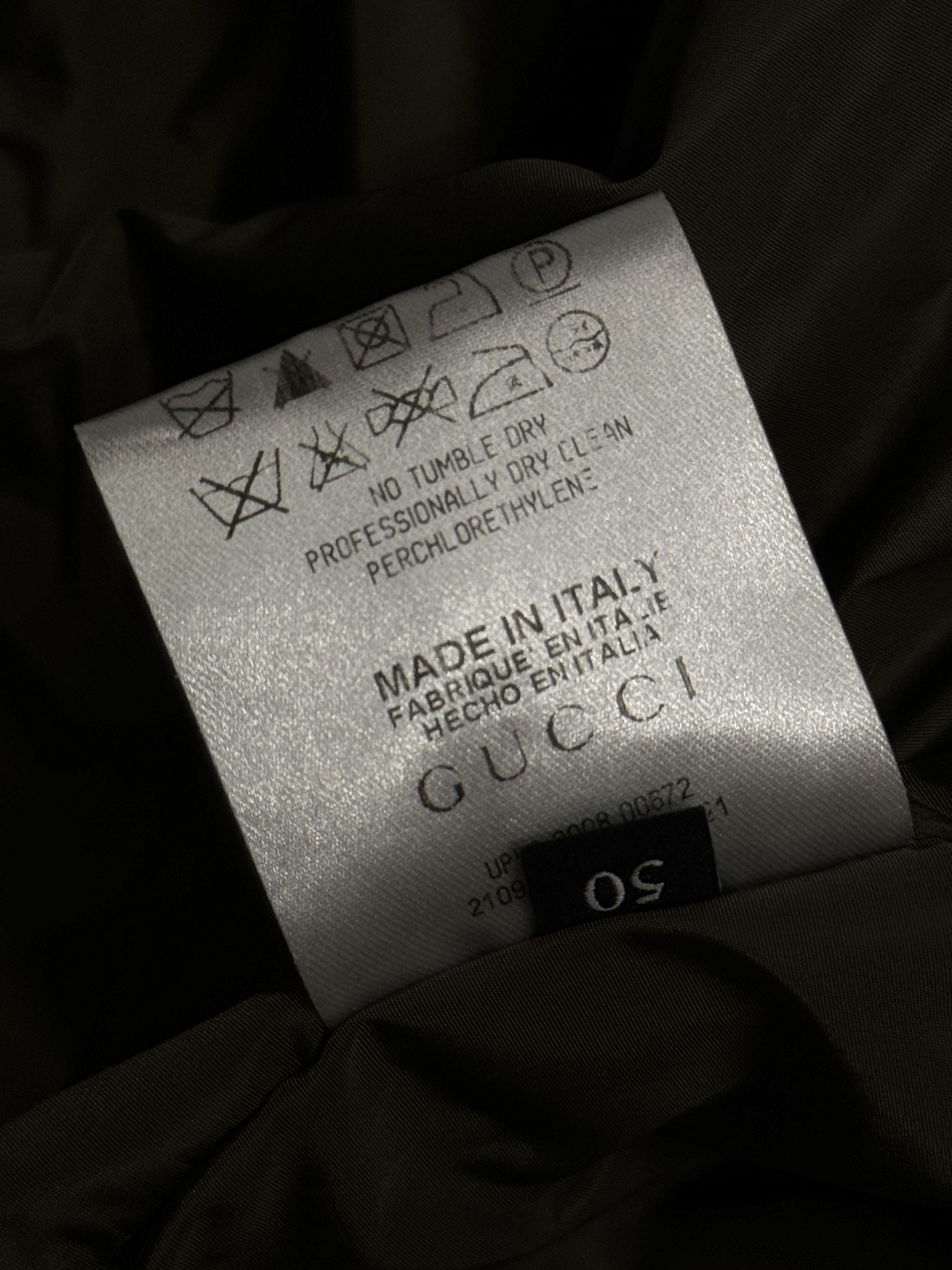 Gucci Gucci metallic khaki bomber jacket Size US L / EU 52-54 / 3 - 5 Thumbnail