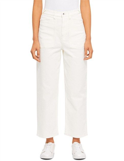 Kenzo o1y1025 Denim Pant in Ivory Size 29" - 1 Thumbnail