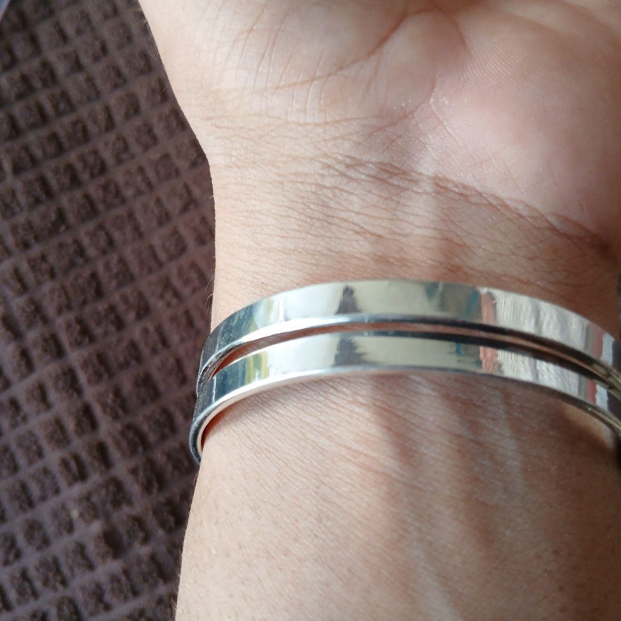 Other Y2K 2PC Metal Bangles Bracelet Size ONE SIZE - 3 Thumbnail