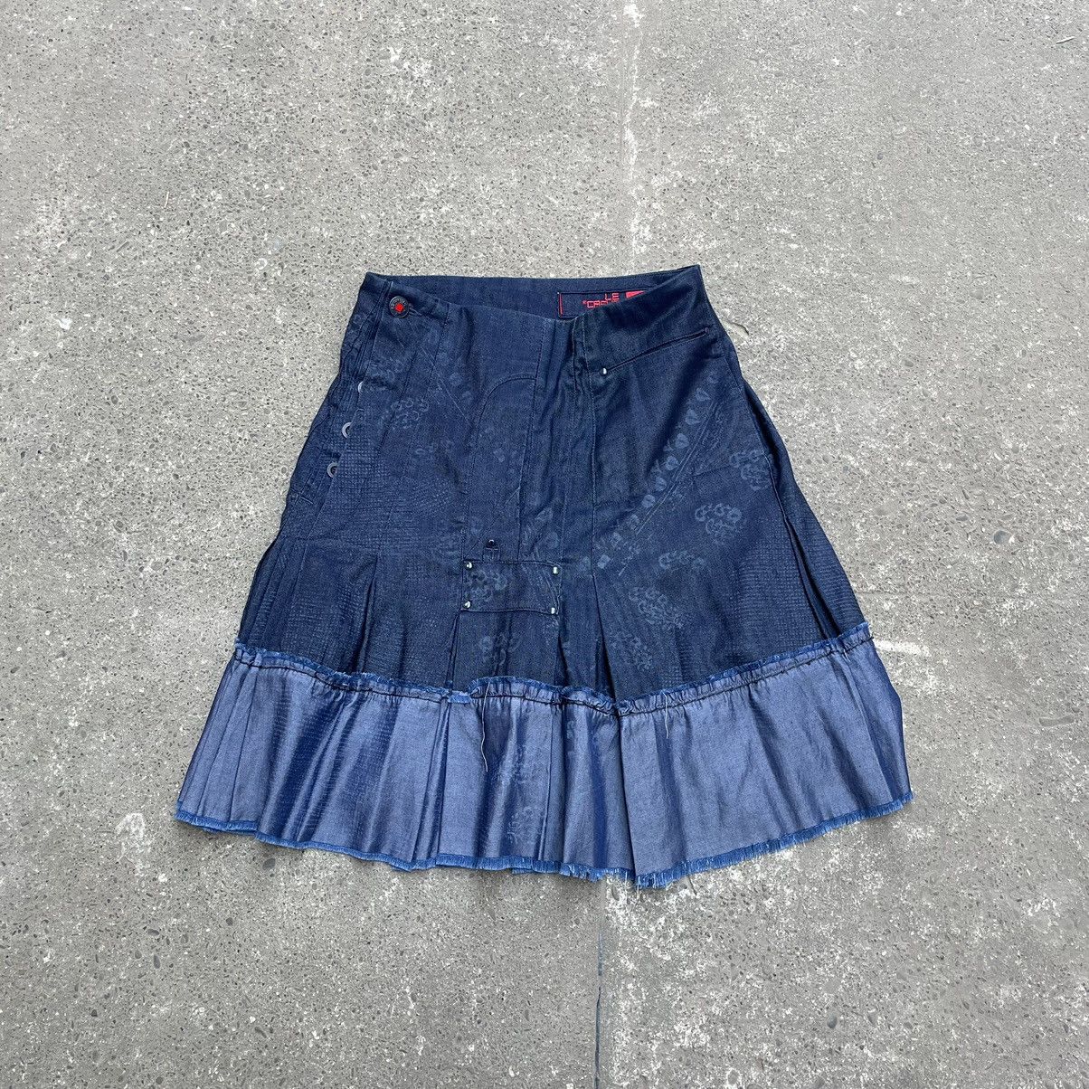 Marithe + Francois Girbaud Vintage Marithe Francois Girbaud Bondage Avant-garde Skirt Size 24" / US 00 / IT 34 - 15 Thumbnail
