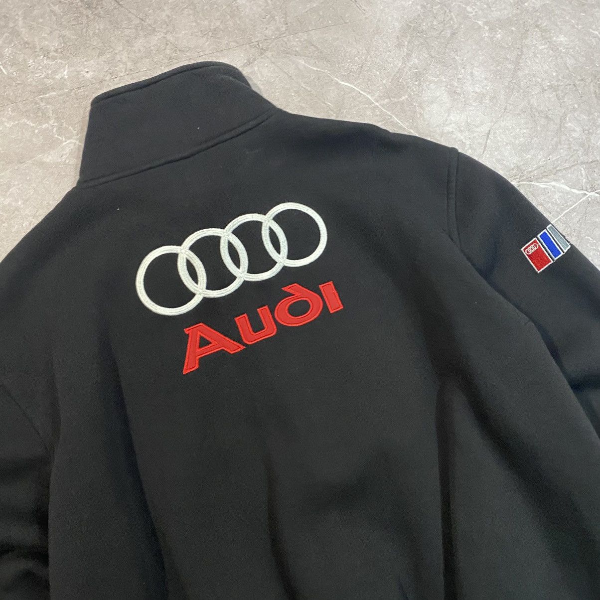 Audi × Vintage VINTAGE AUDI BIG LOGO ZIP SWEATSHIRT RACING BIG LOGO 00s Size US XL / EU 56 / 4 - 9 Thumbnail