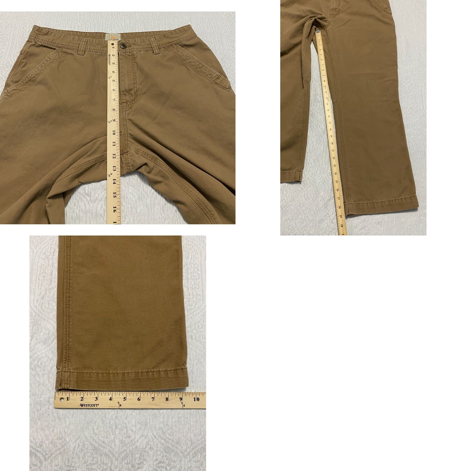 Vintage Field & Stream Carpenter Pants Men's 38×30 Brown Relaxed Straight Pants Size US 38 / EU 54 - 8 Thumbnail