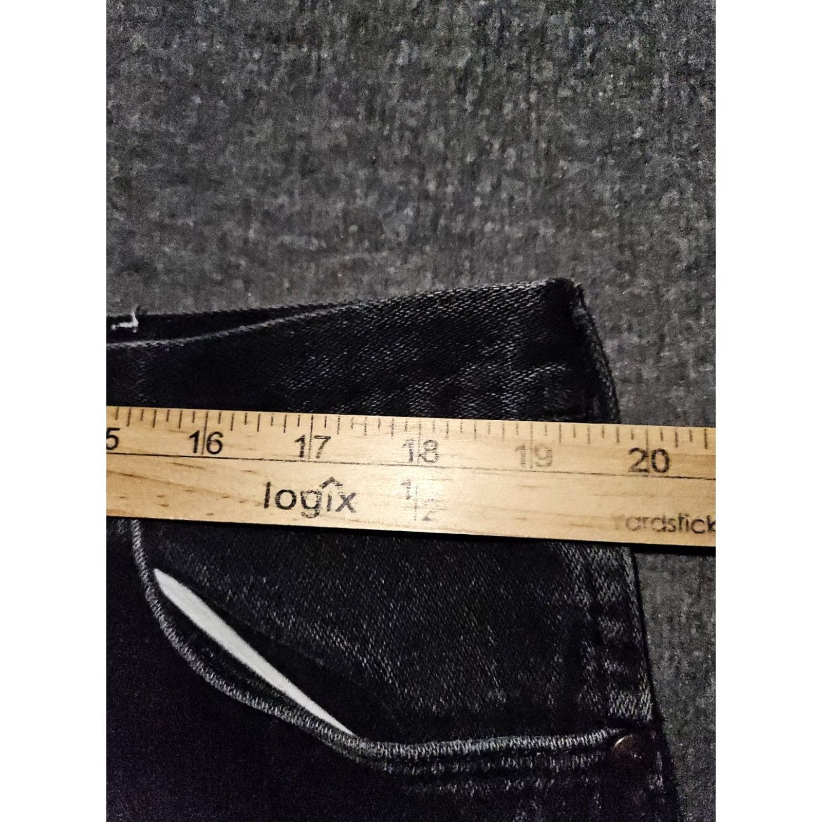 Wrangler VINTAGE Wrangler Jeans Straight Men's 40x29 Black High Rise Distressed 90s USA Logo Buttons Zipper Denim Belt Loops Pocket Size US 40 / EU 56 - 3 Thumbnail